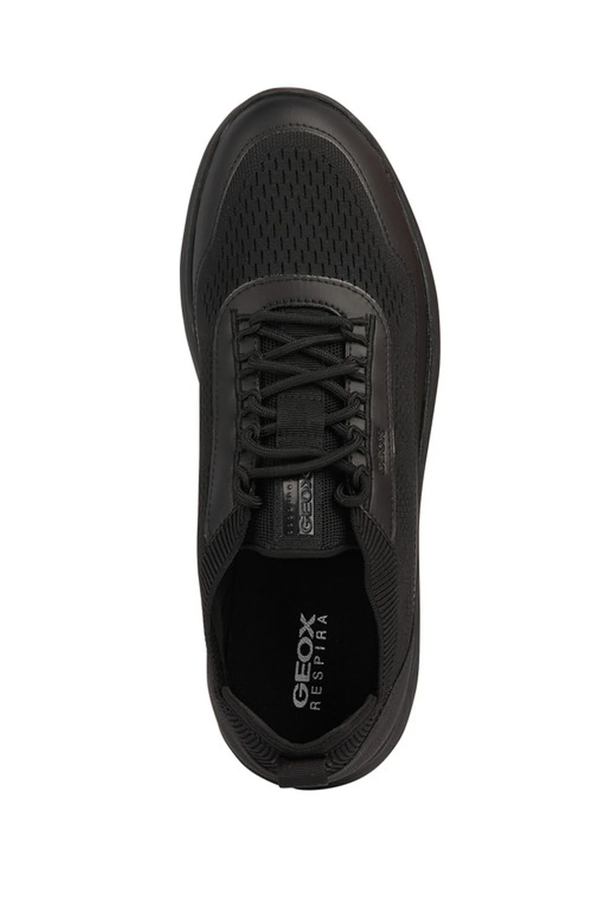 Geox Erkek Siyah Spherica Bağcıklı Kumaş Sneaker - Image 5