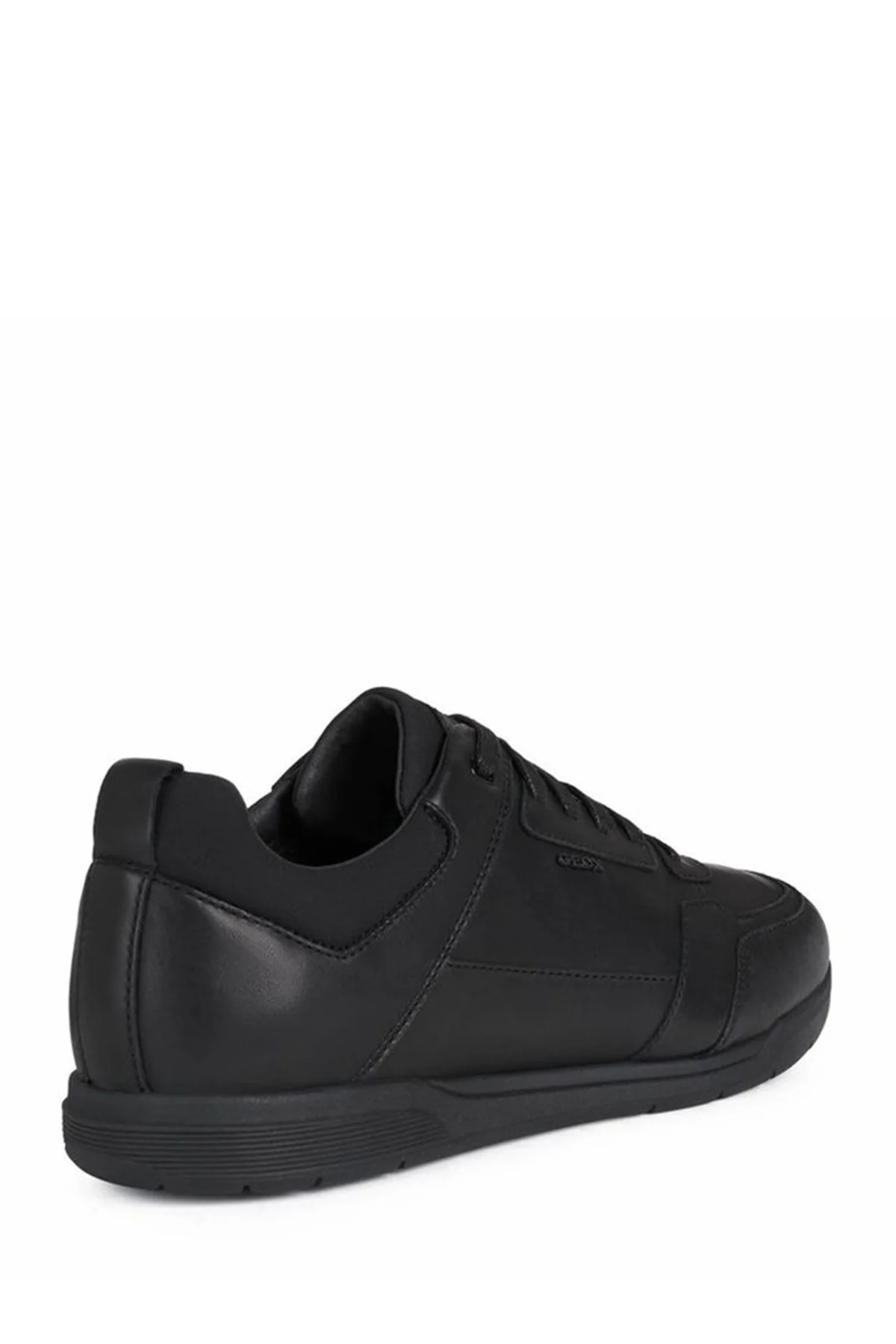 Geox Erkek Siyah Spherica Ec3 Bağcıklı Deri Casual Sneaker - Image 4