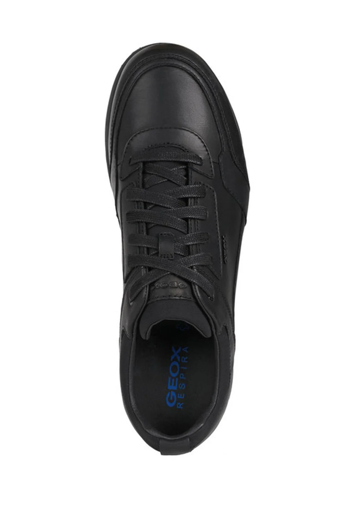 Geox Erkek Siyah Spherica Ec3 Bağcıklı Deri Casual Sneaker - Image 5
