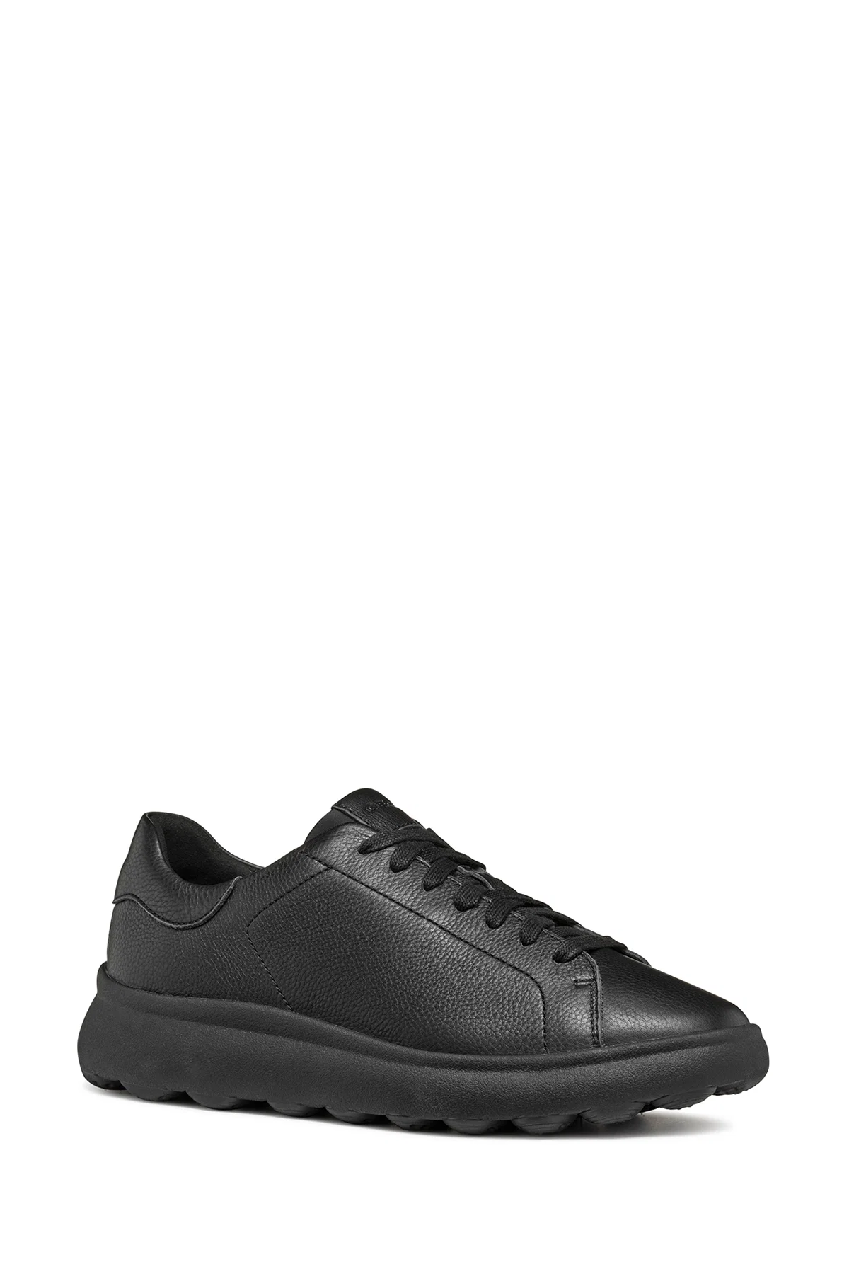 Geox erkek Siyah Spherica Ec4.1 Bağcıklı Deri Sneaker - Image 3