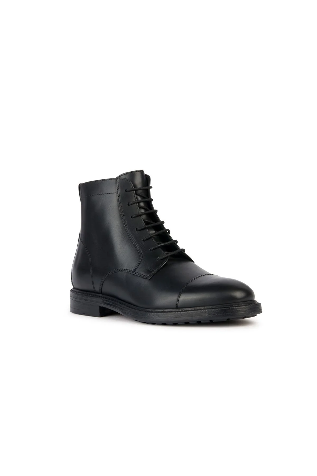 Geox Erkek Siyah Tiberio Deri Fermuarlı Postal Bot - Image 3