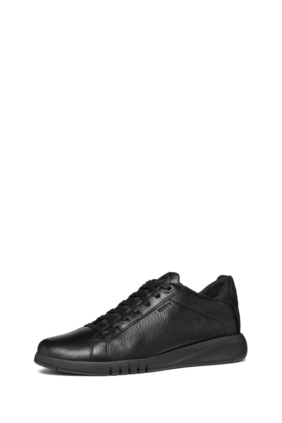 Geox Erkek Siyah U Aerantis A - Tumb Bağcıklı Deri Sneaker - Image 4