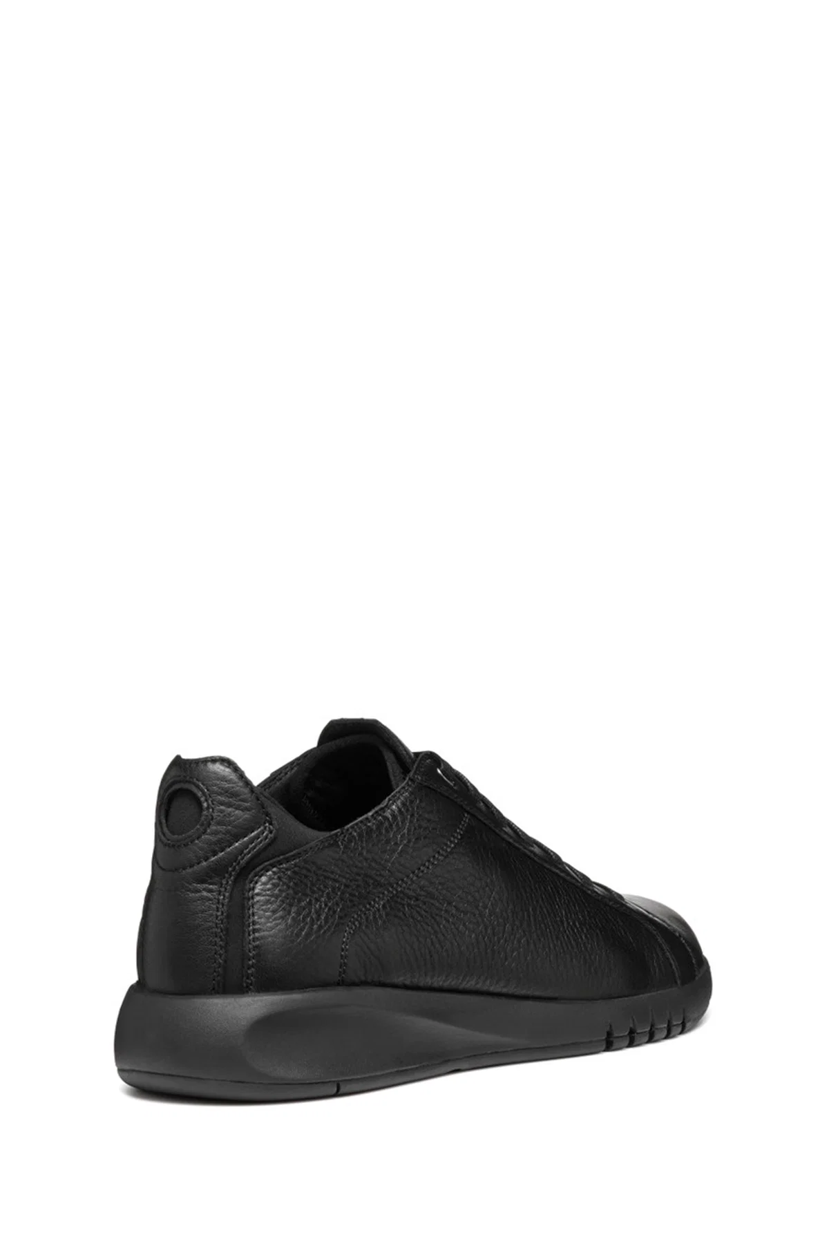 Geox Erkek Siyah U Aerantis A - Tumb Bağcıklı Deri Sneaker - Image 8