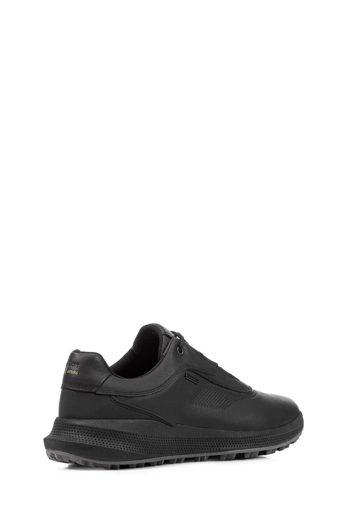 Geox Erkek Siyah U PG1X ABX Bağcıklı Deri Sneaker - Image 4