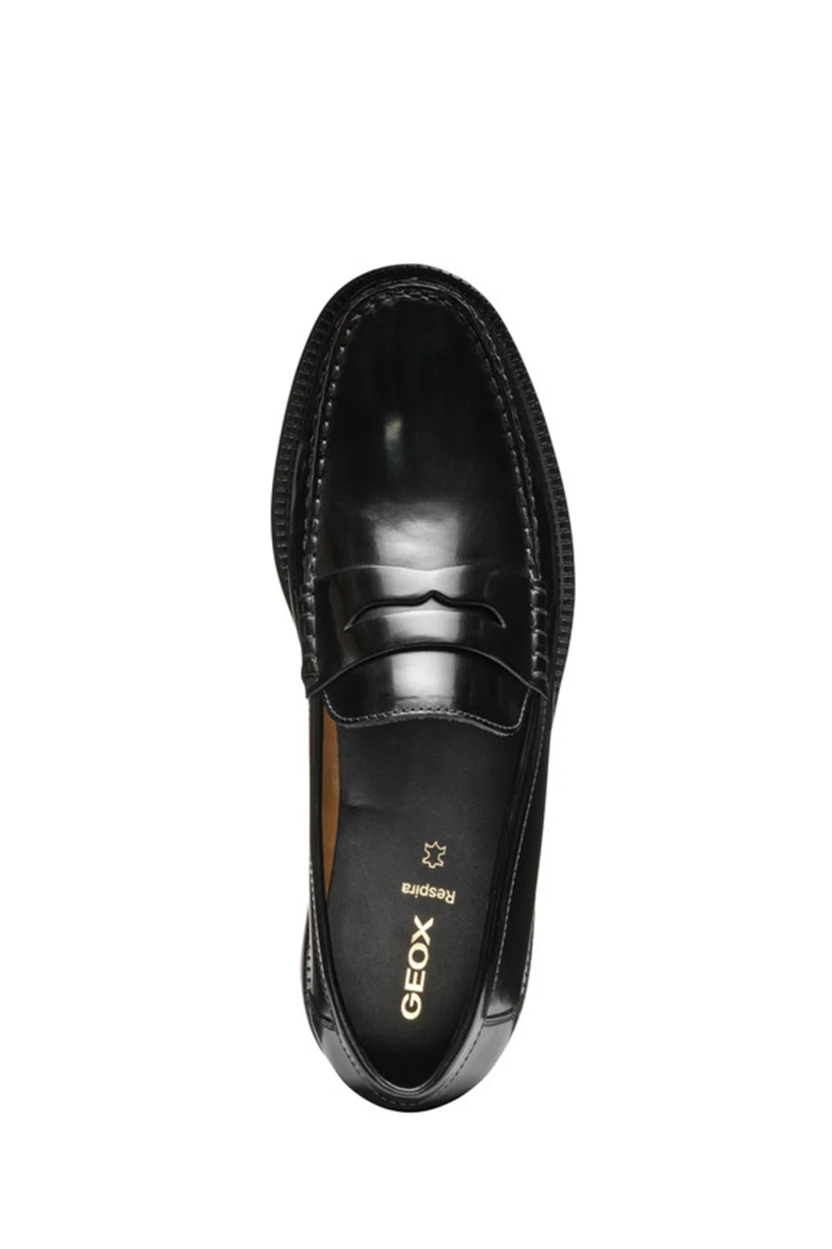 Geox Erkek Siyah U Recanati - Brushs.Lea Deri Loafer - Image 5