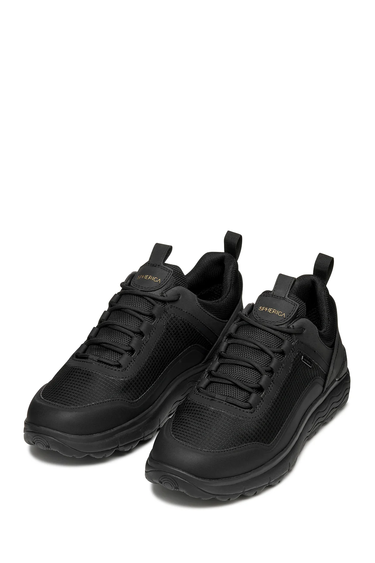 Geox Erkek Siyah U Spherıca 4X4 B Abx A - Text+ Bağcıklı Kalın Tabanlı Kumaş Sneaker - Image 3