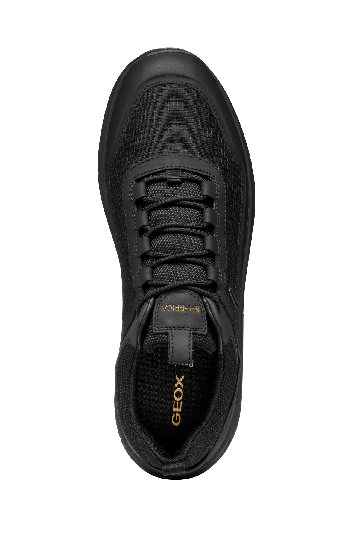 Geox Erkek Siyah U Spherıca 4X4 B Abx A - Text+ Bağcıklı Kalın Tabanlı Kumaş Sneaker - Image 9