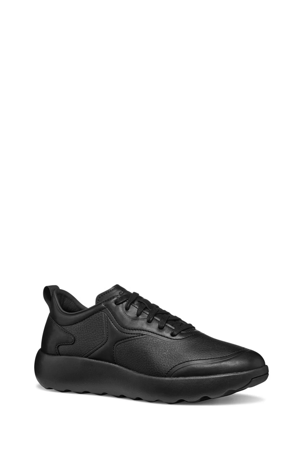 Geox Erkek Siyah U Xtors B - Print.Lea + Smo.Lea Bağcıklı Deri Sneaker - Image 3