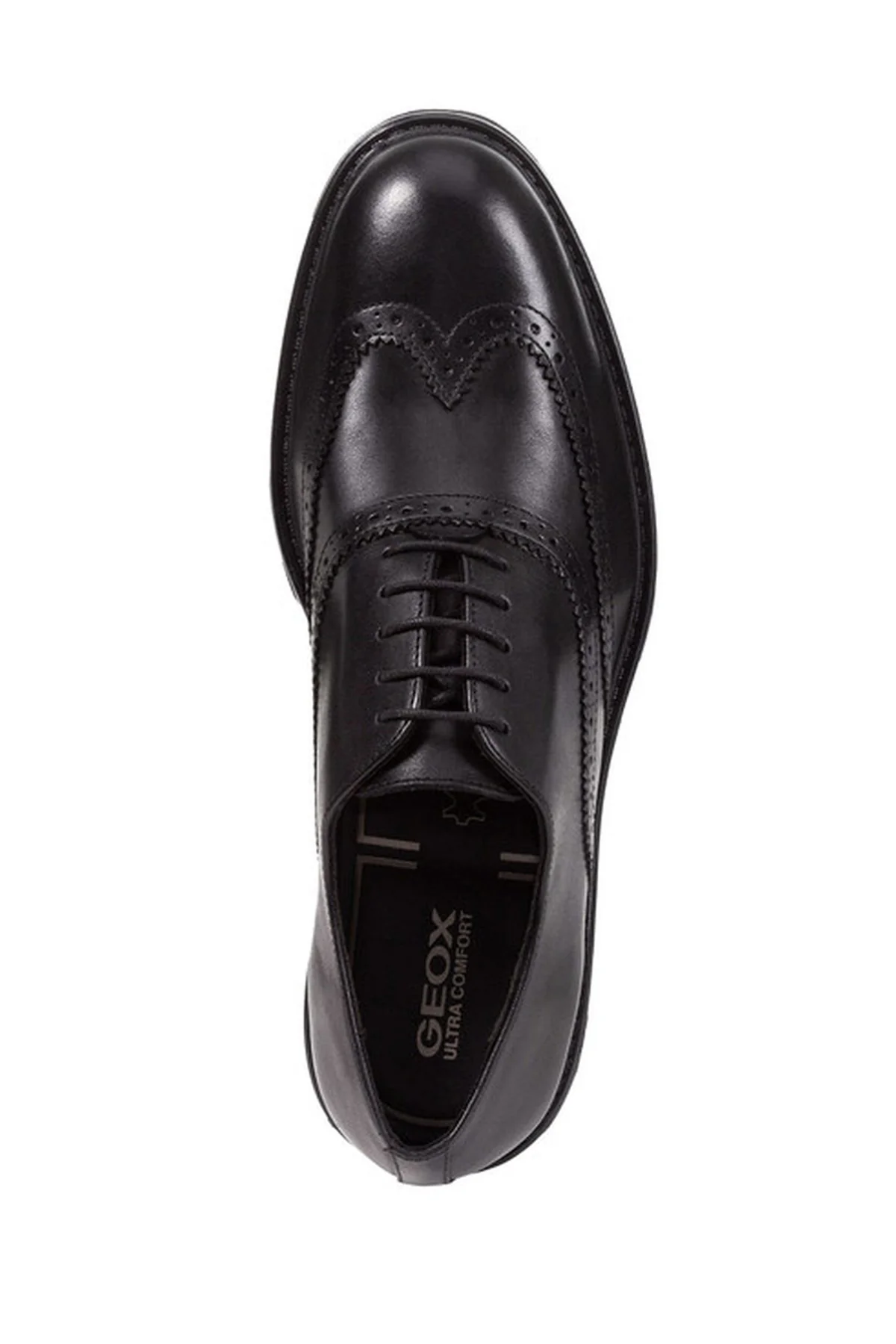 Geox Erkek Siyah Walk Pleasure Bağcıklı Deri Klasik Ayakkabı - Image 5