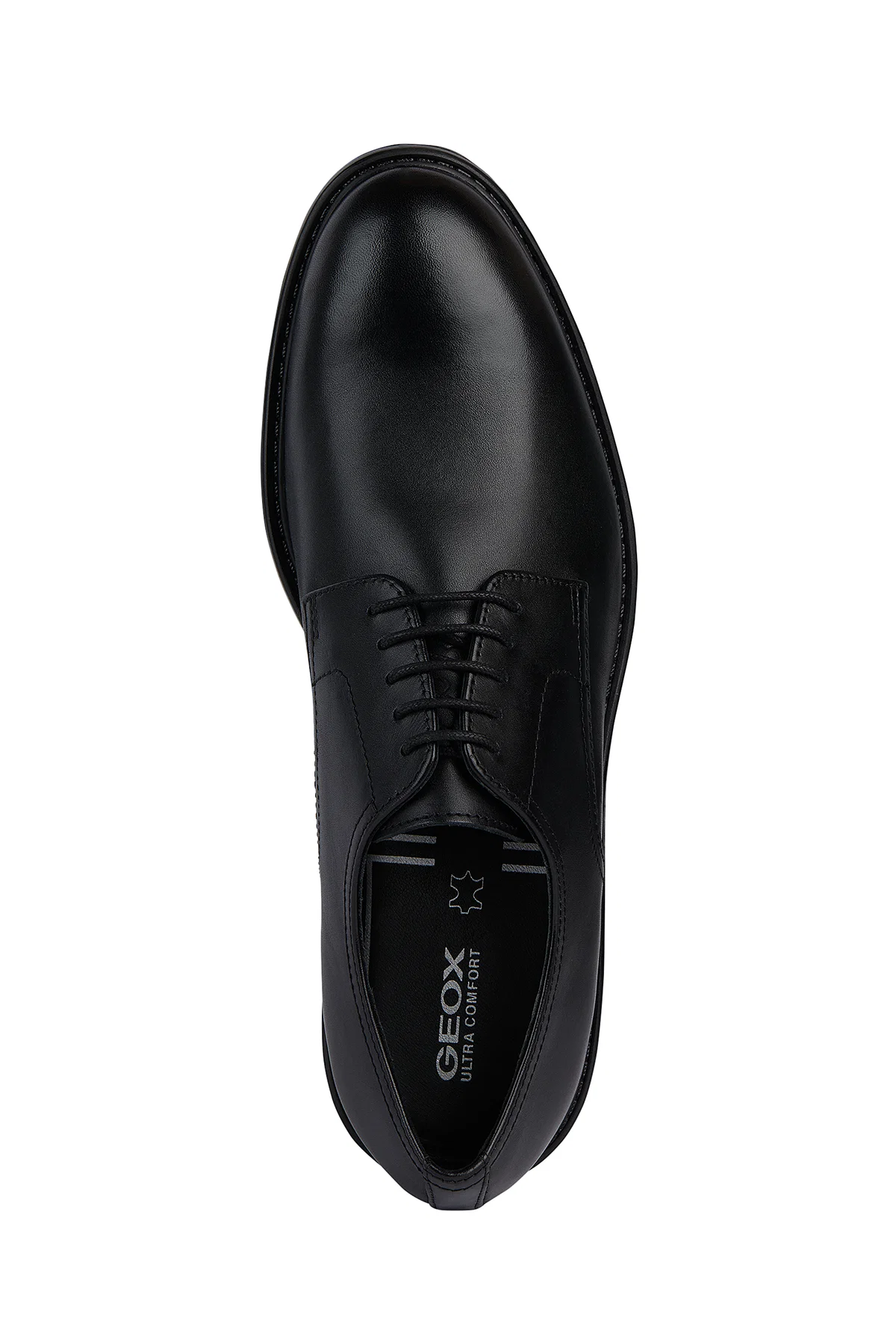 Geox Erkek Siyah Walk Pleasure Bağcıklı Deri Klasik Ayakkabı - Image 5