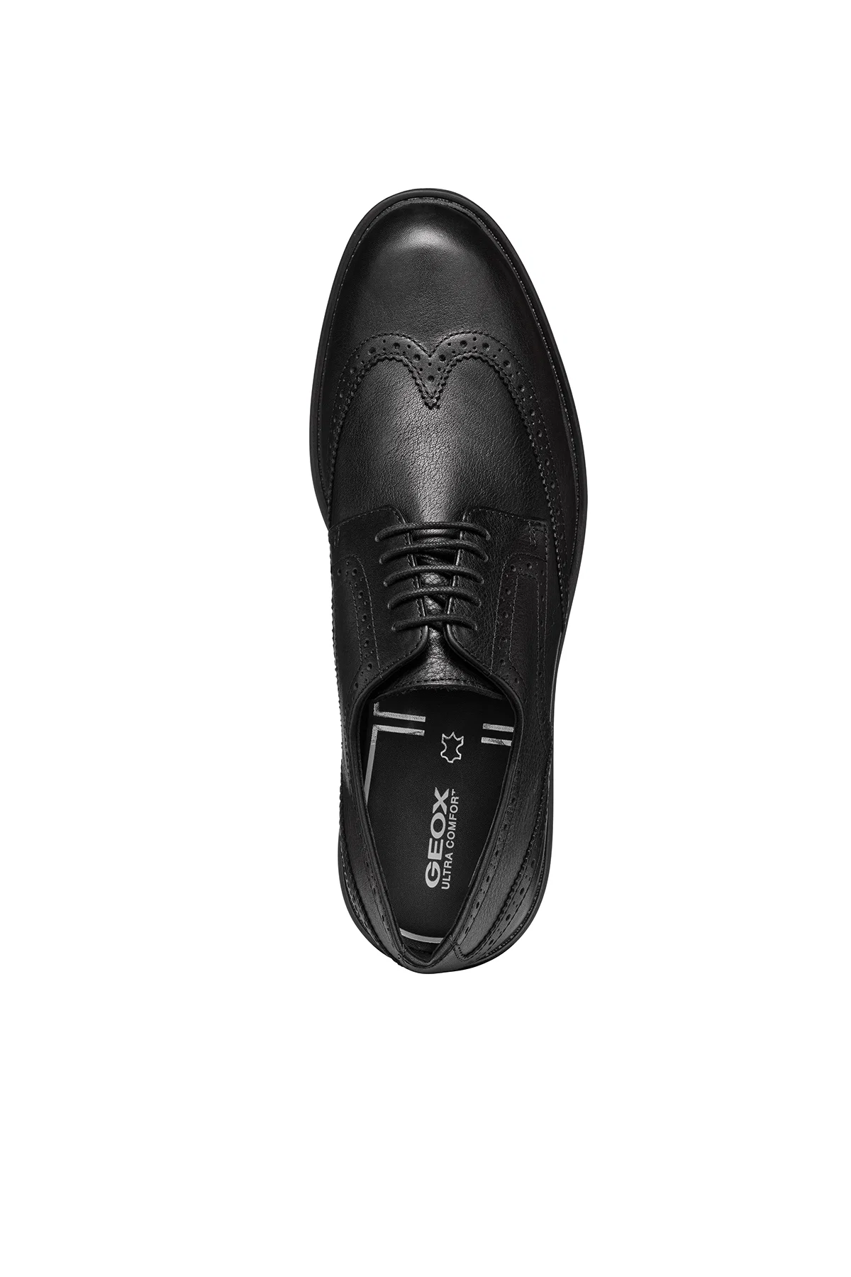 Geox Erkek Siyah Walk Pleasure C Bağcıklı Deri Klasik Ayakkabı - Image 5