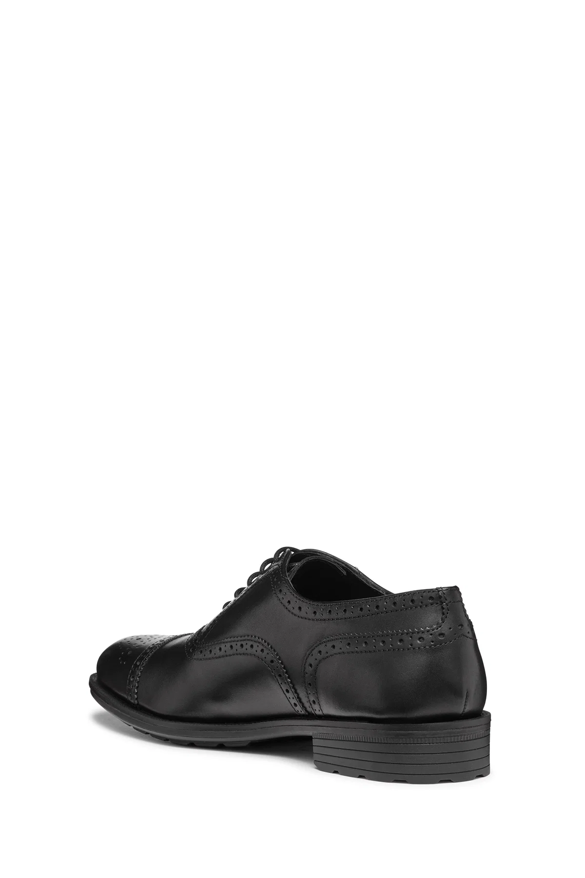 Geox Erkek Siyah Walk Pleasure F Bağcıklı Deri Casual Ayakkabı - Image 4