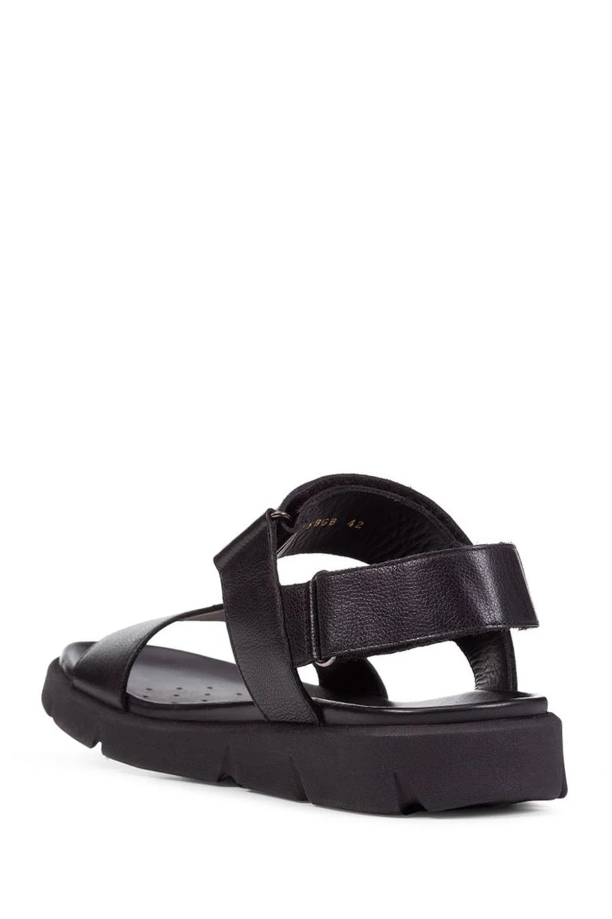 Geox Erkek Siyah Xand 2s Deri Sandalet - Image 4