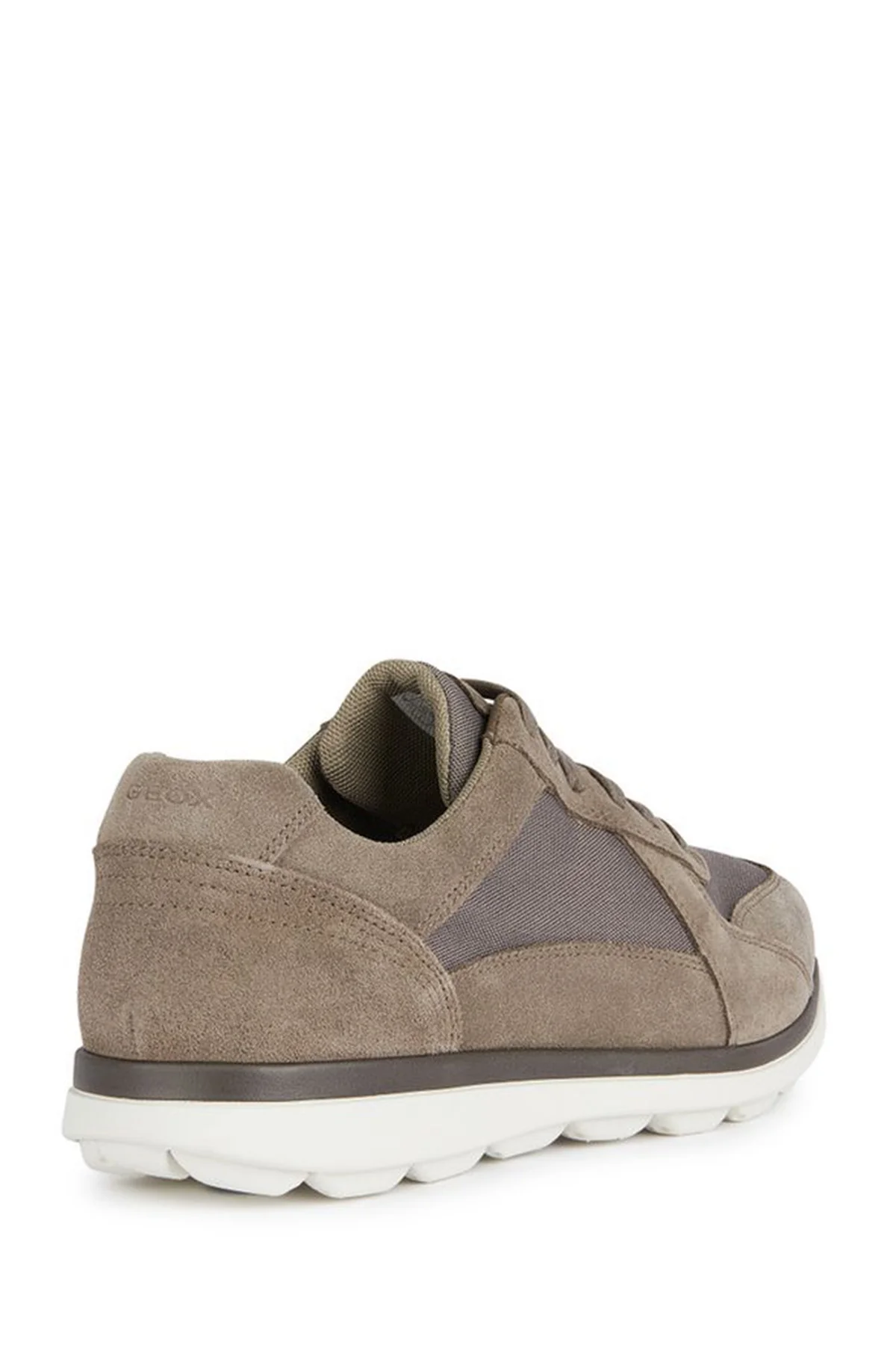 Geox Erkek Vizon Spherica Ec12 Bağcıklı Süet Deri Casual Sneaker - Image 2