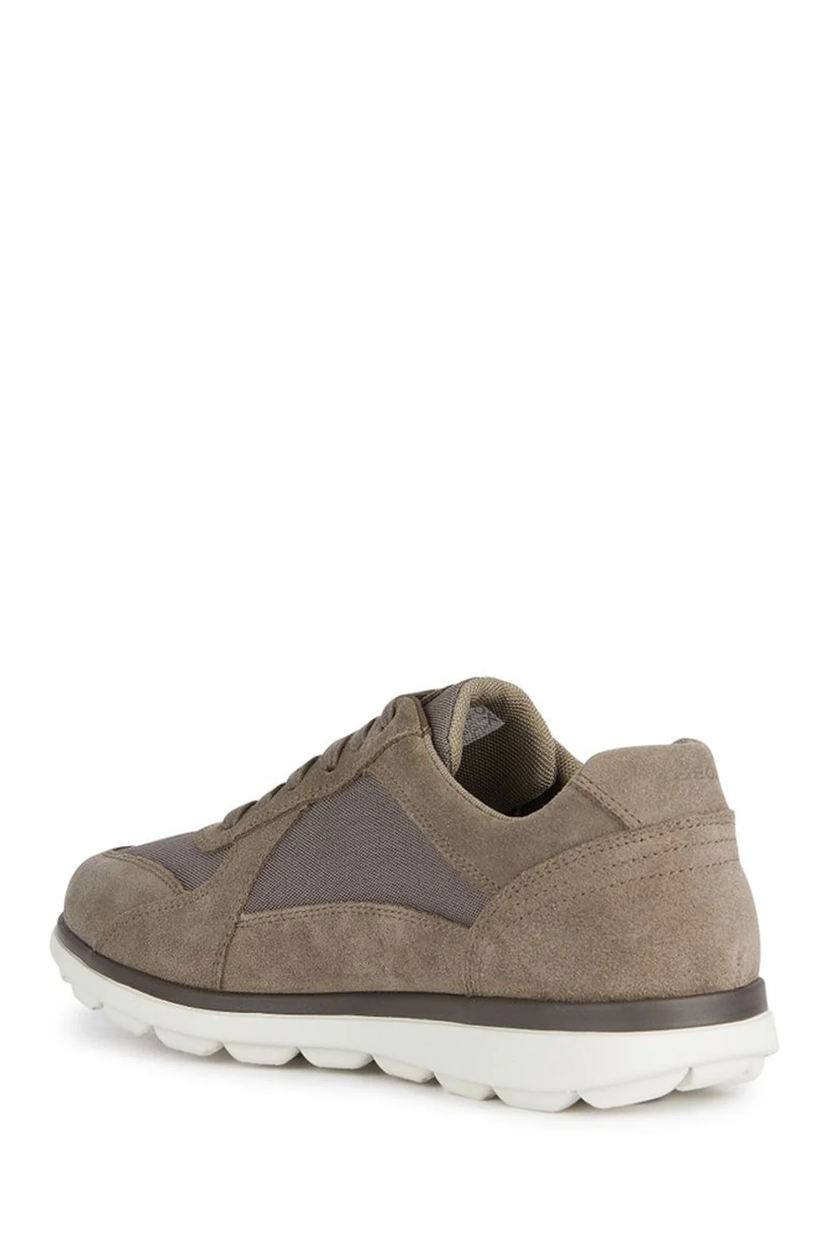 Geox Erkek Vizon Spherica Ec12 Bağcıklı Süet Deri Casual Sneaker - Image 4