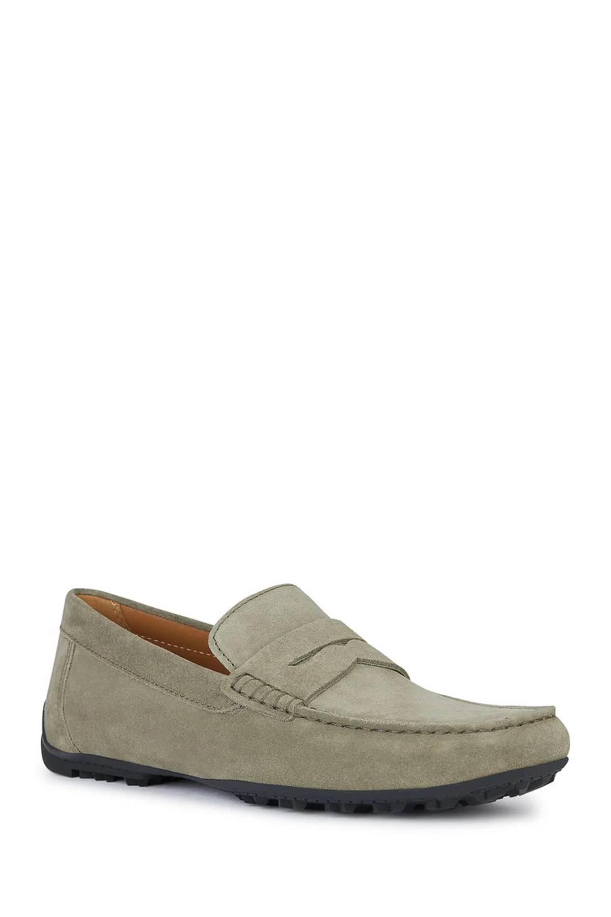 Geox Erkek Yeşil Kosmopolis + Grip Süet Deri Casual Loafer - Image 3
