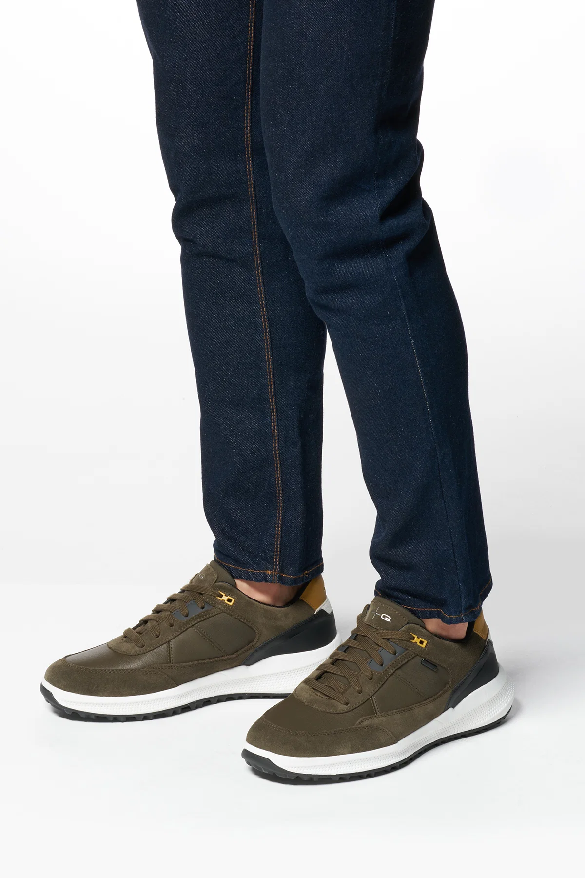Geox Erkek Yeşil Pg1X Abx Bağcıklı Waterproof Deri Sneaker - Image 4