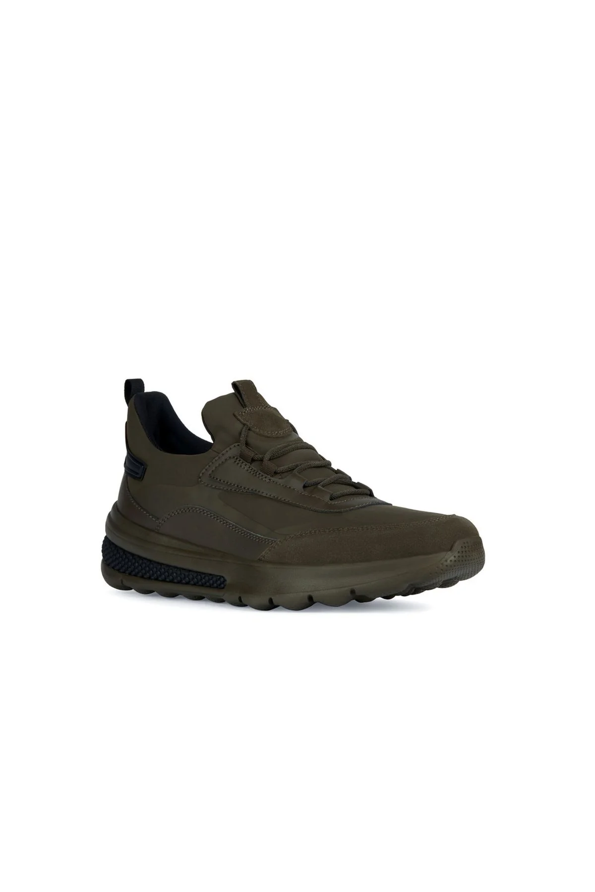 Geox Erkek Yeşil Spherica Actif Bağcıklı Deri Sneaker - Image 3