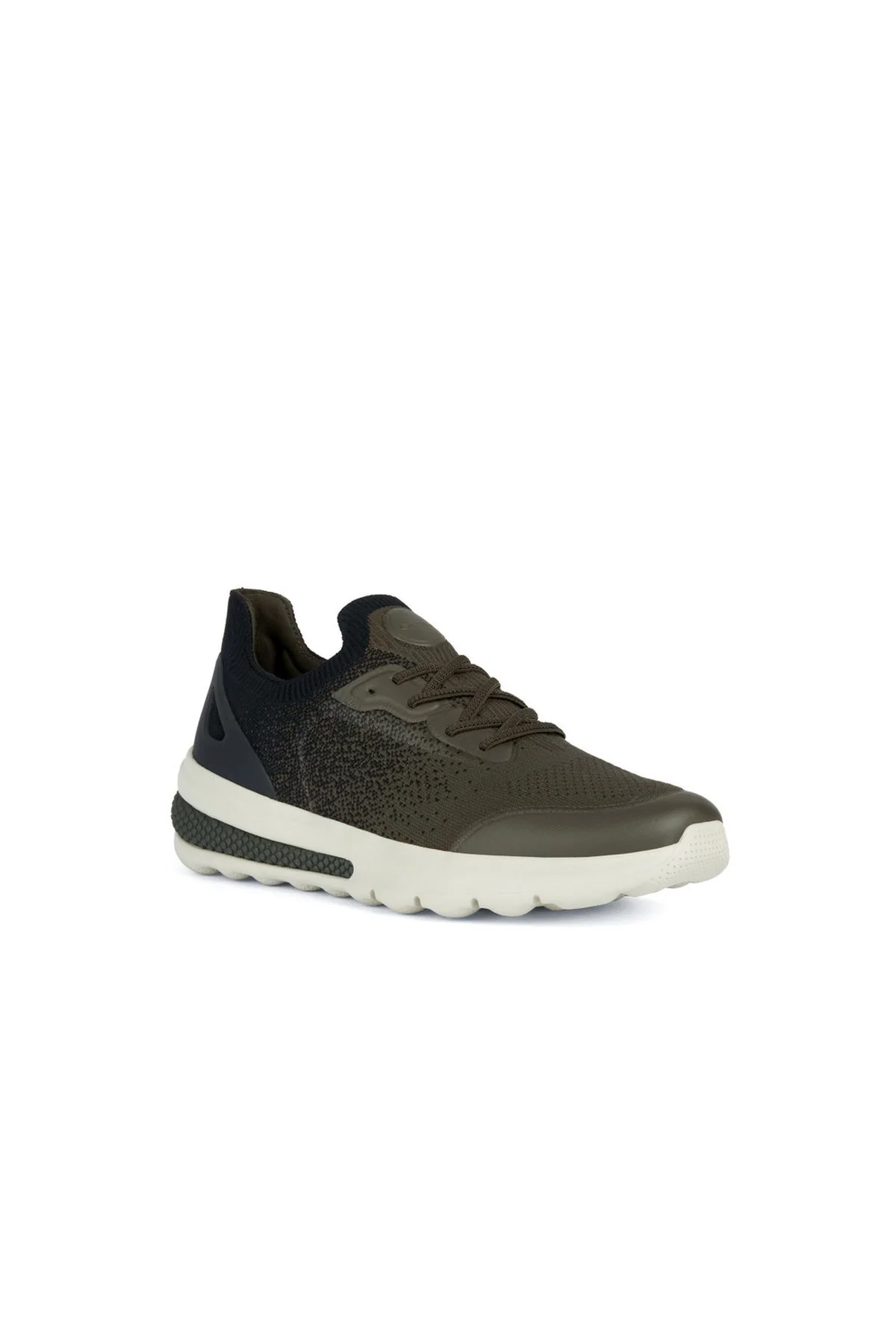 Geox Erkek Yeşil Spherica Bağcıklı Kalın Tabanlı Deri Sneaker - Image 3