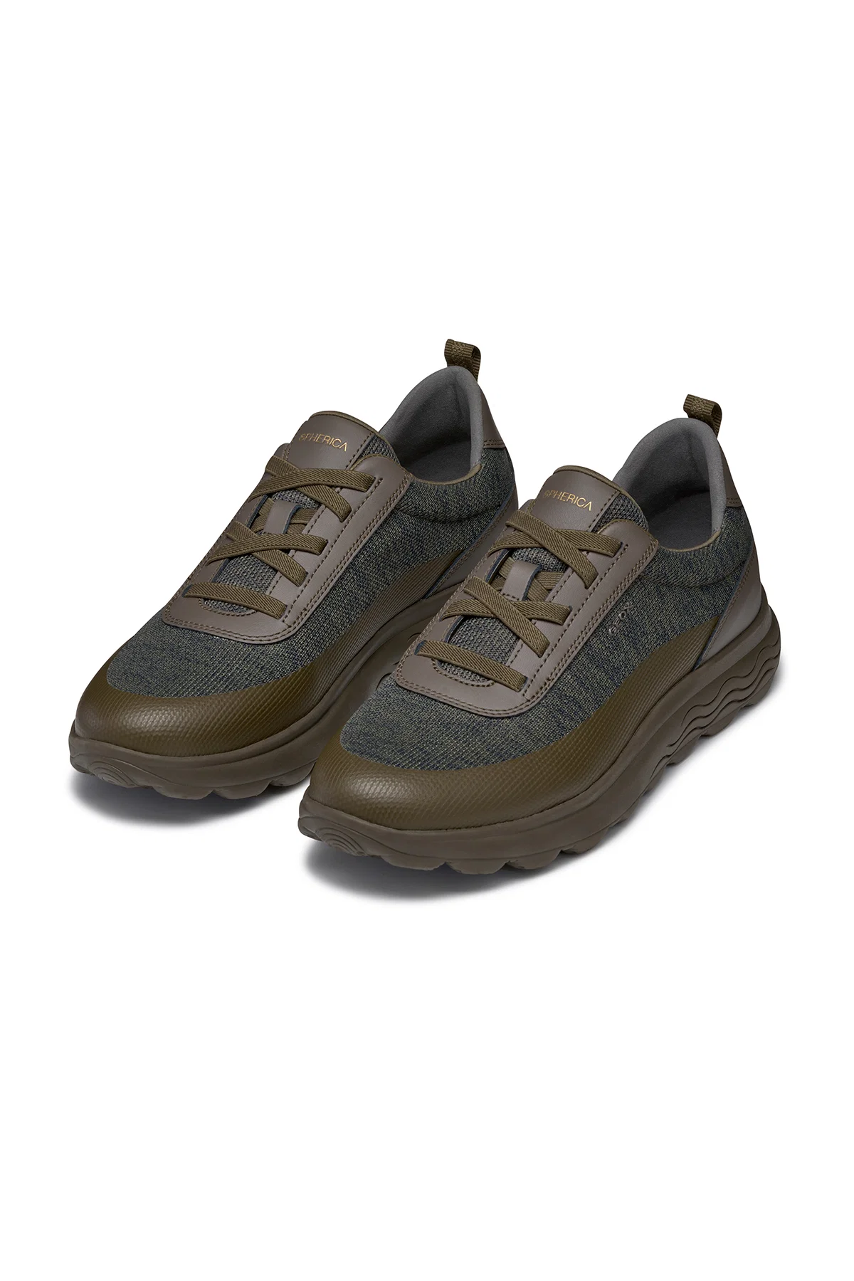 Geox Erkek Yeşil Spherica Bağcıklı Sneaker - Image 3