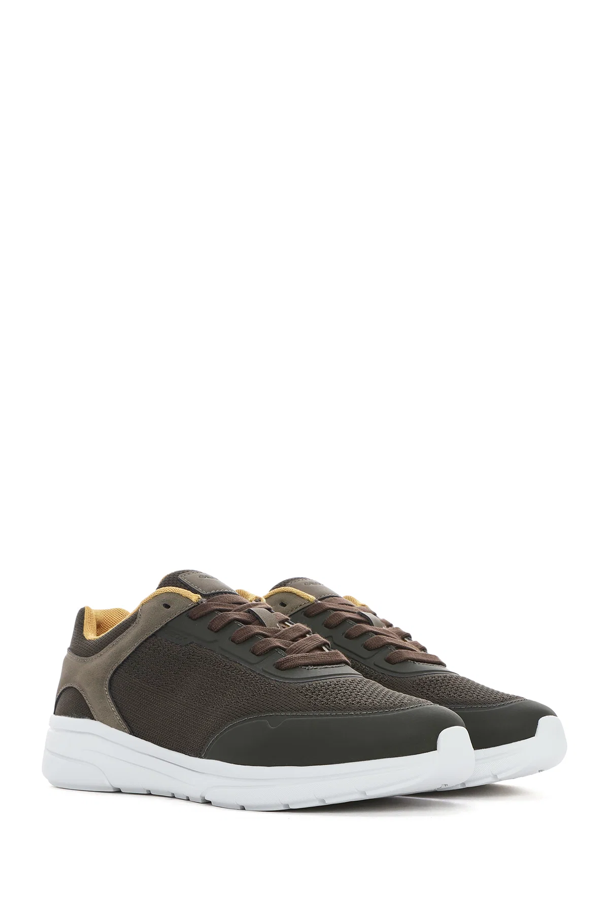 Geox Erkek Yeşil U Klaıver Bağcıklı Kumaş Sneaker - Image 3