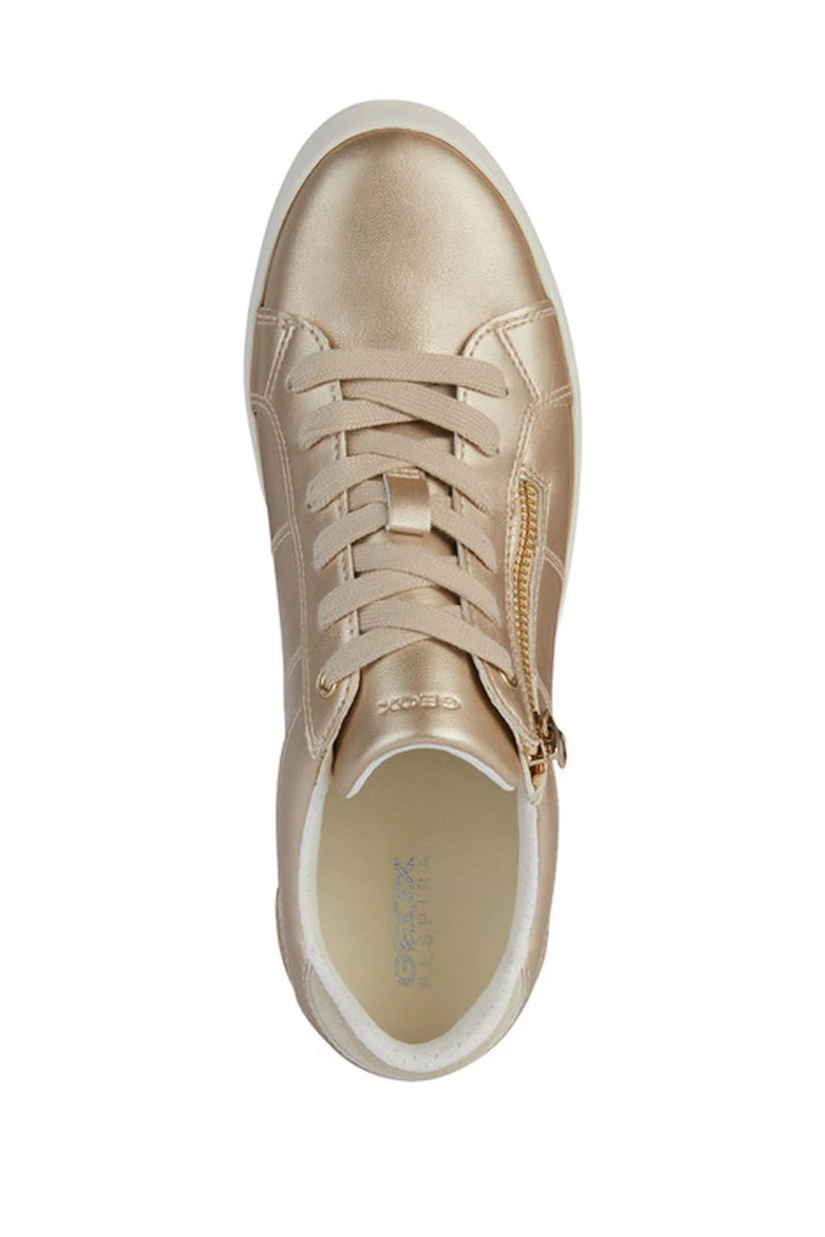 Geox Kadın Altın Blomiee Bağcıklı Deri Sneaker - Image 5