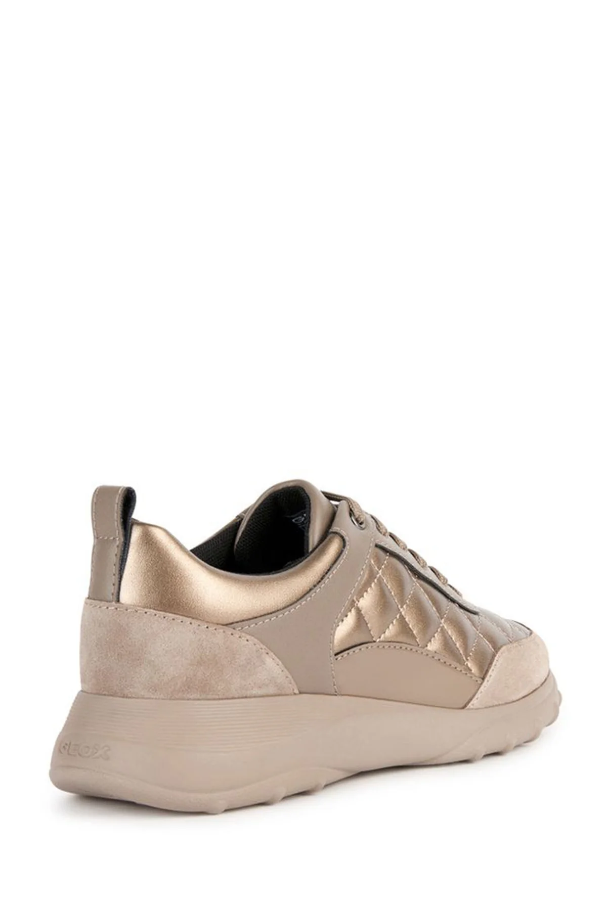 Geox Kadın Altın D Alleniee Bağcıklı Kalın Tabanlı Spor Sneaker - Image 2