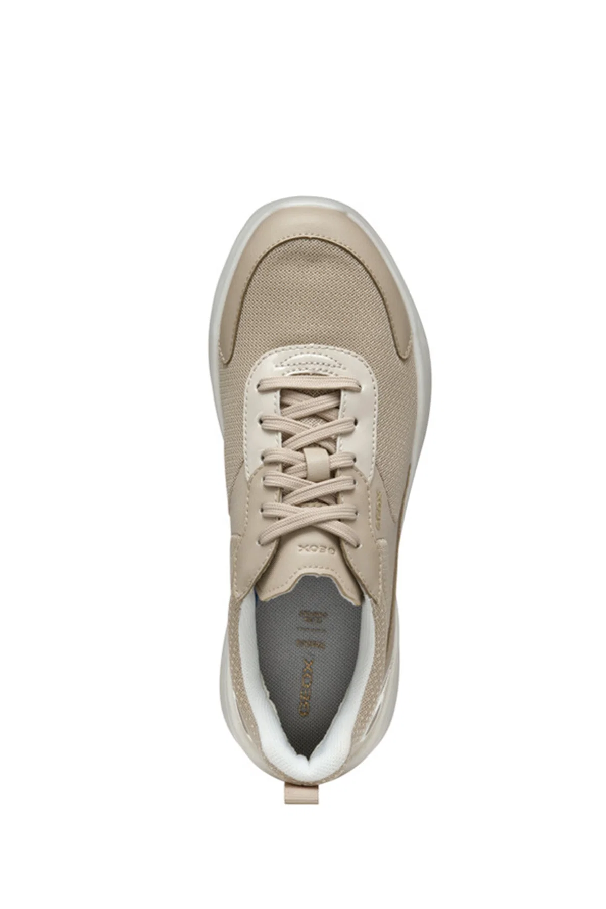Geox Kadın Bej D Xtors D - Mesh + Geobuck Bağcıklı Kalın Tabanlı Sneaker - Image 5