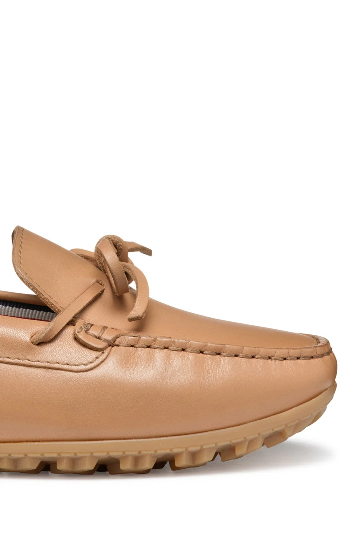 Geox Kadın Bej Deri Loafer - Image 11