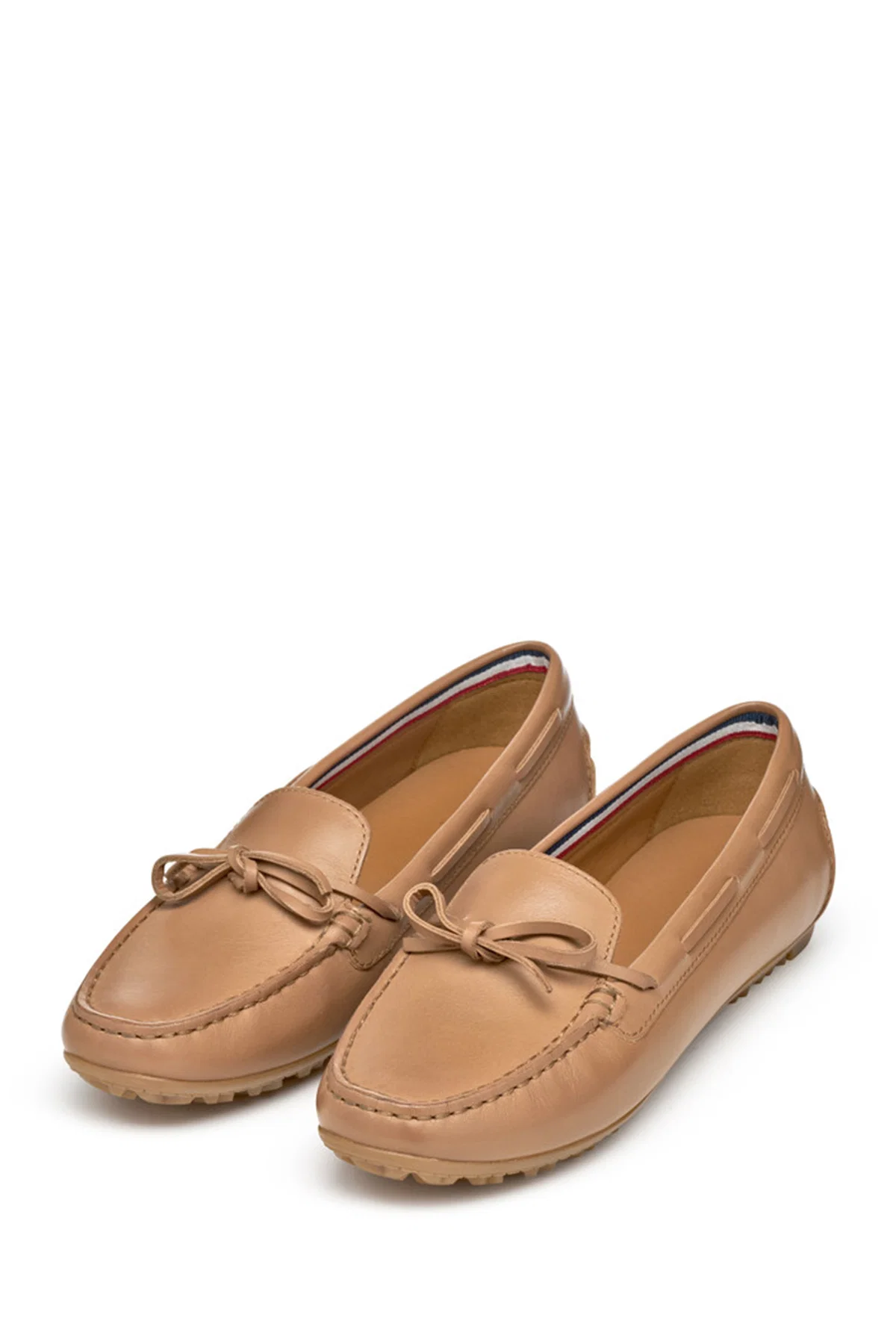 Geox Kadın Bej Deri Loafer - Image 3