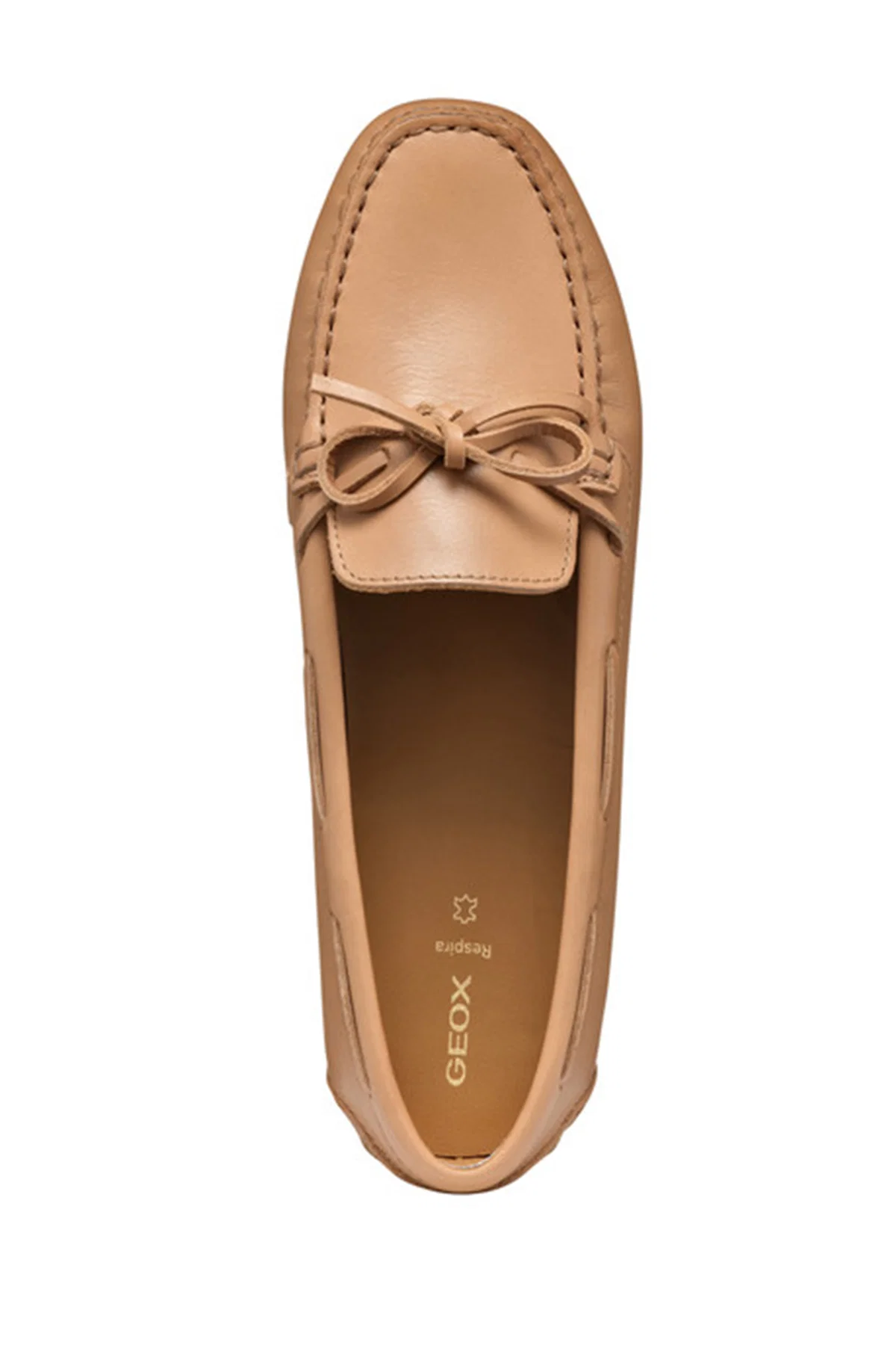 Geox Kadın Bej Deri Loafer - Image 9
