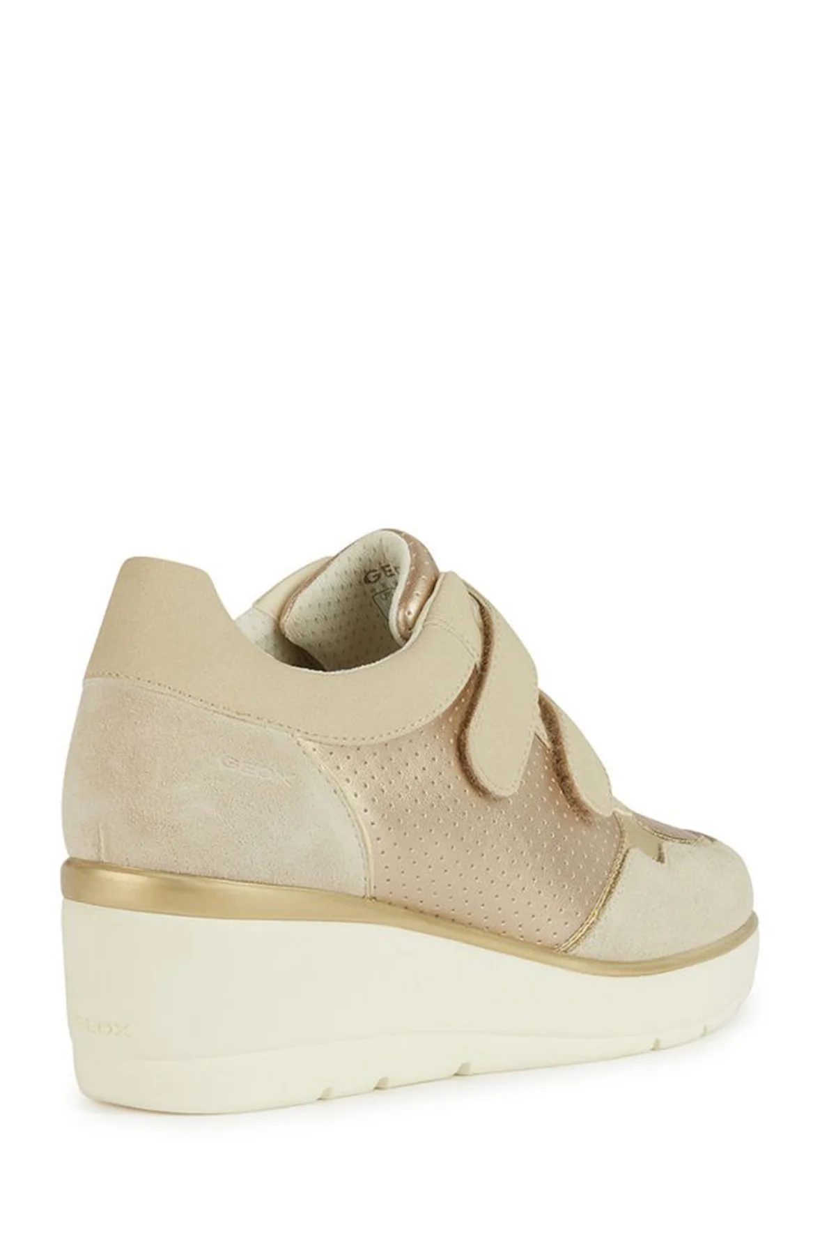 Geox Kadın Bej Ilde Kalın Tabanlı Deri Sneaker - Image 4