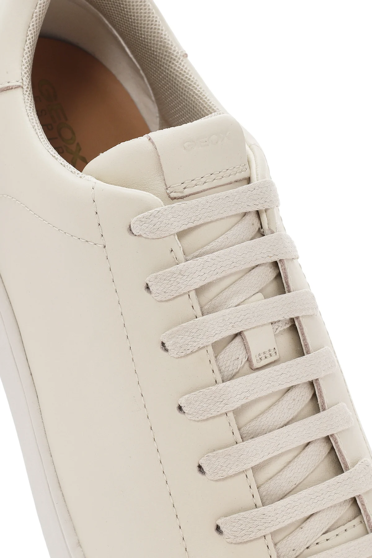 Geox Kadın Bej Spherica Ecub-1 Bağcıklı Deri Sneaker - Image 11