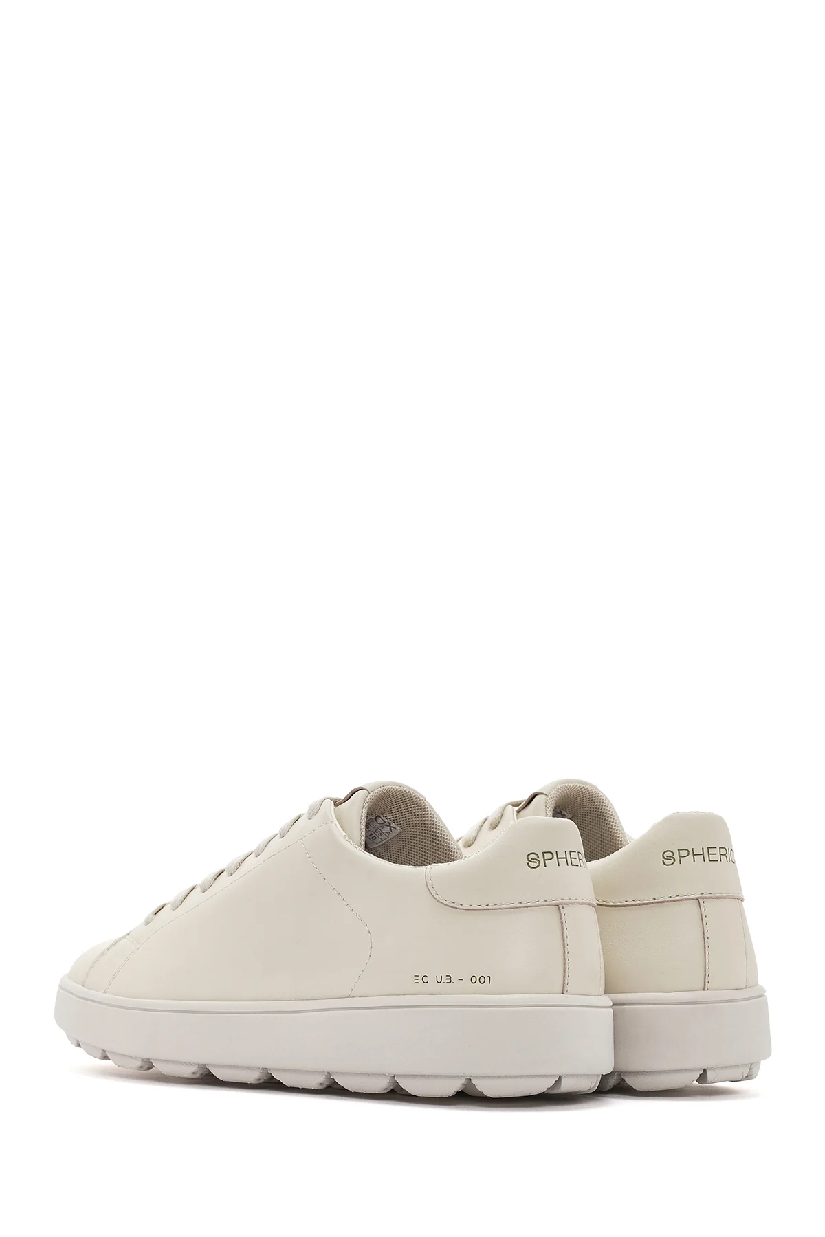 Geox Kadın Bej Spherica Ecub-1 Bağcıklı Deri Sneaker - Image 5