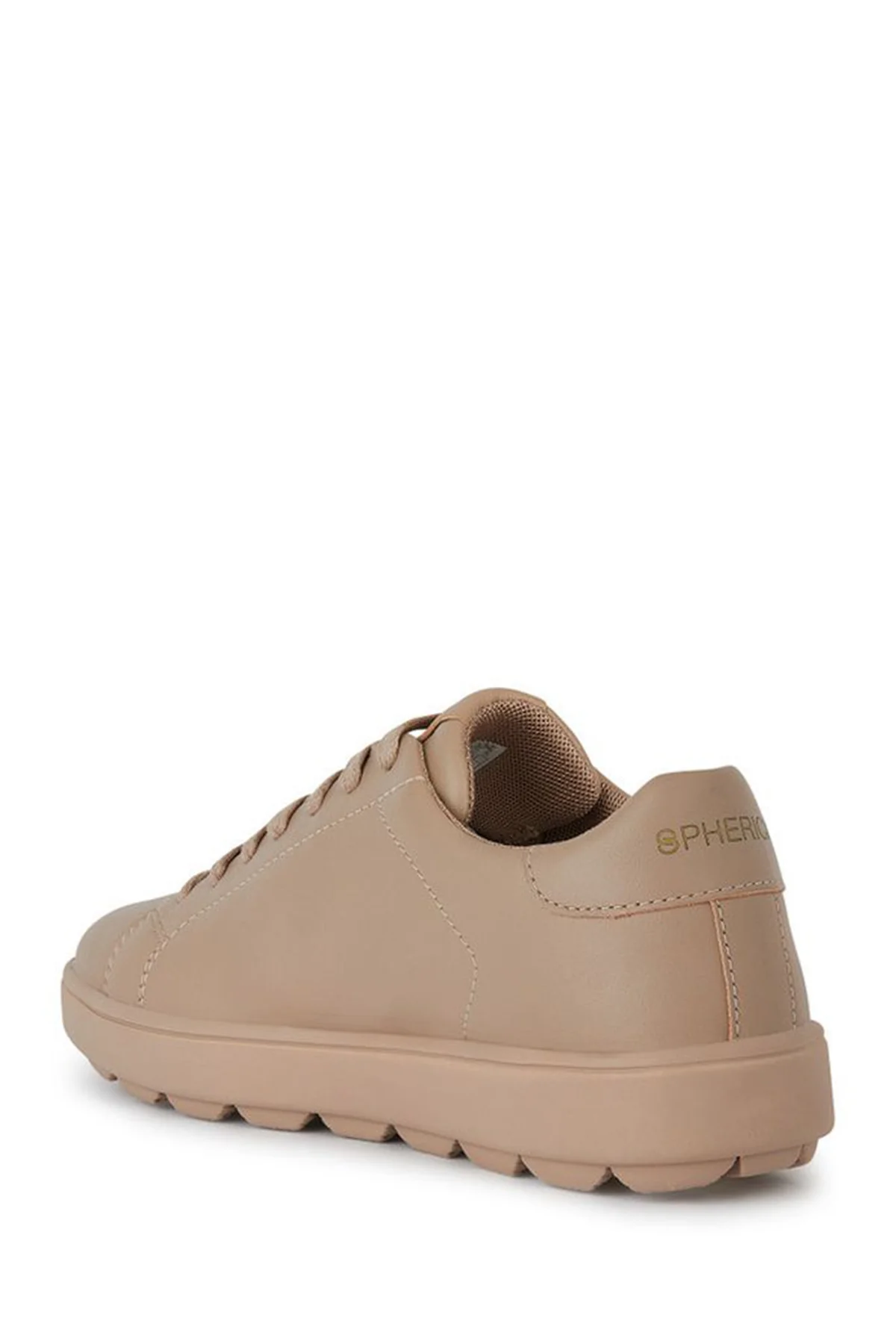Geox Kadın Bej Spherica Ecub-1 Bağcıklı Deri Sneaker - Image 2