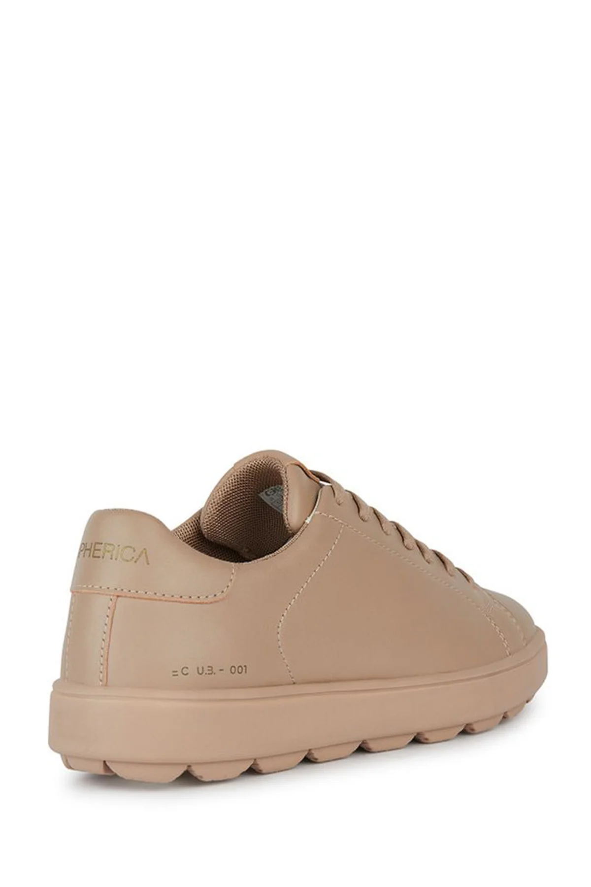 Geox Kadın Bej Spherica Ecub-1 Bağcıklı Deri Sneaker - Image 4