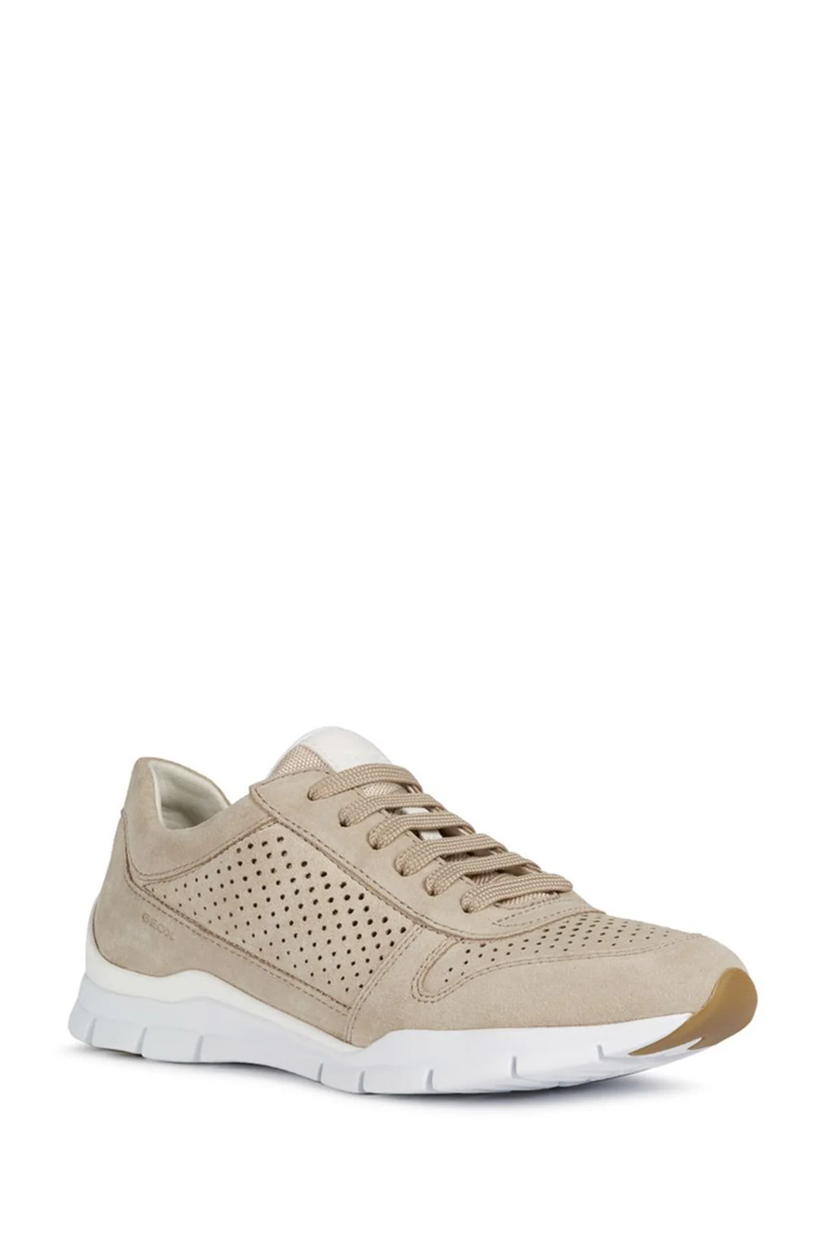Geox Kadın Bej Sukie Bağcıklı Kumaş Sneaker - Image 3