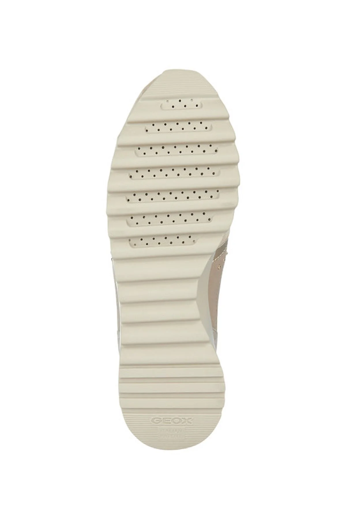 Geox Kadın Bej Tabelya Deri Kalın Topuklu Bağcıklı Sneaker - Image 6