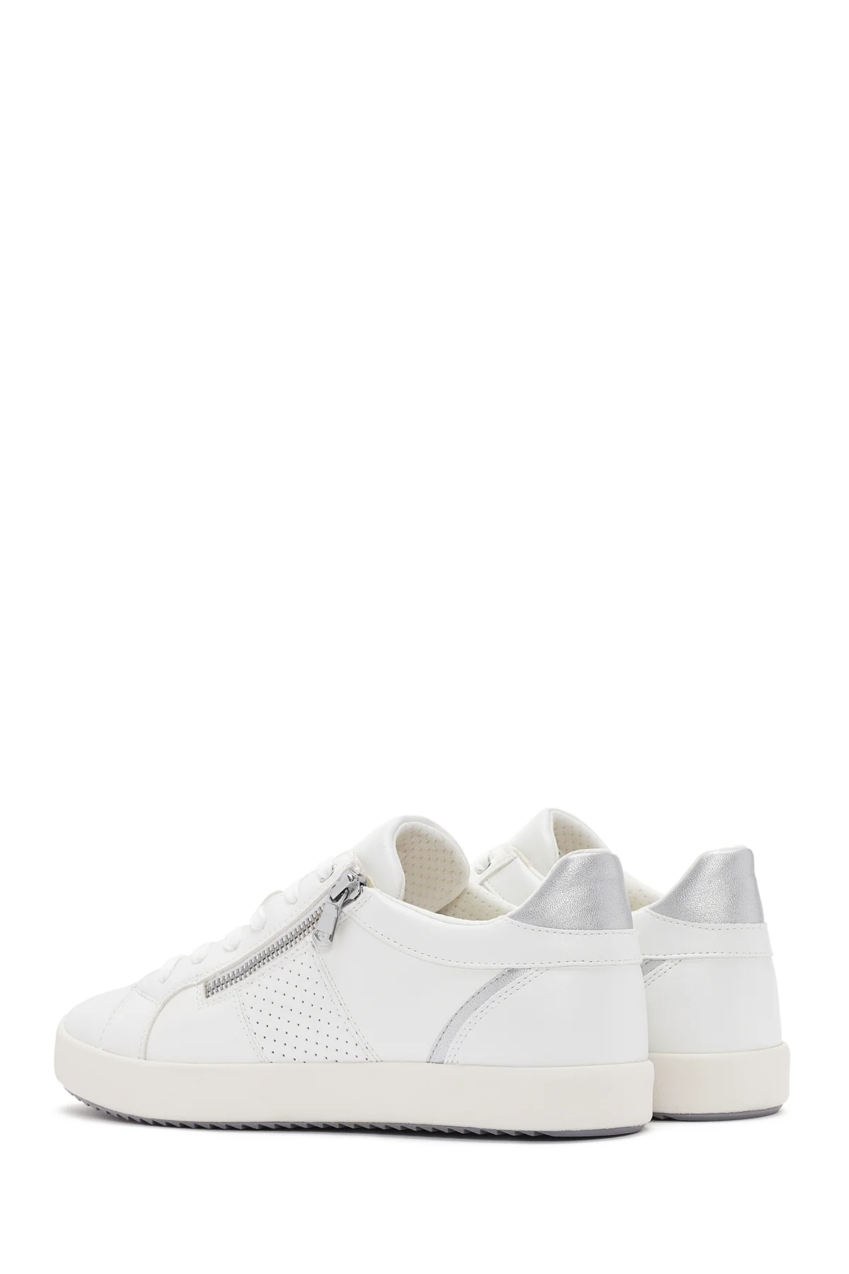 Geox Kadın Beyaz Blomiee Bağcıklı Deri Sneaker - Image 5