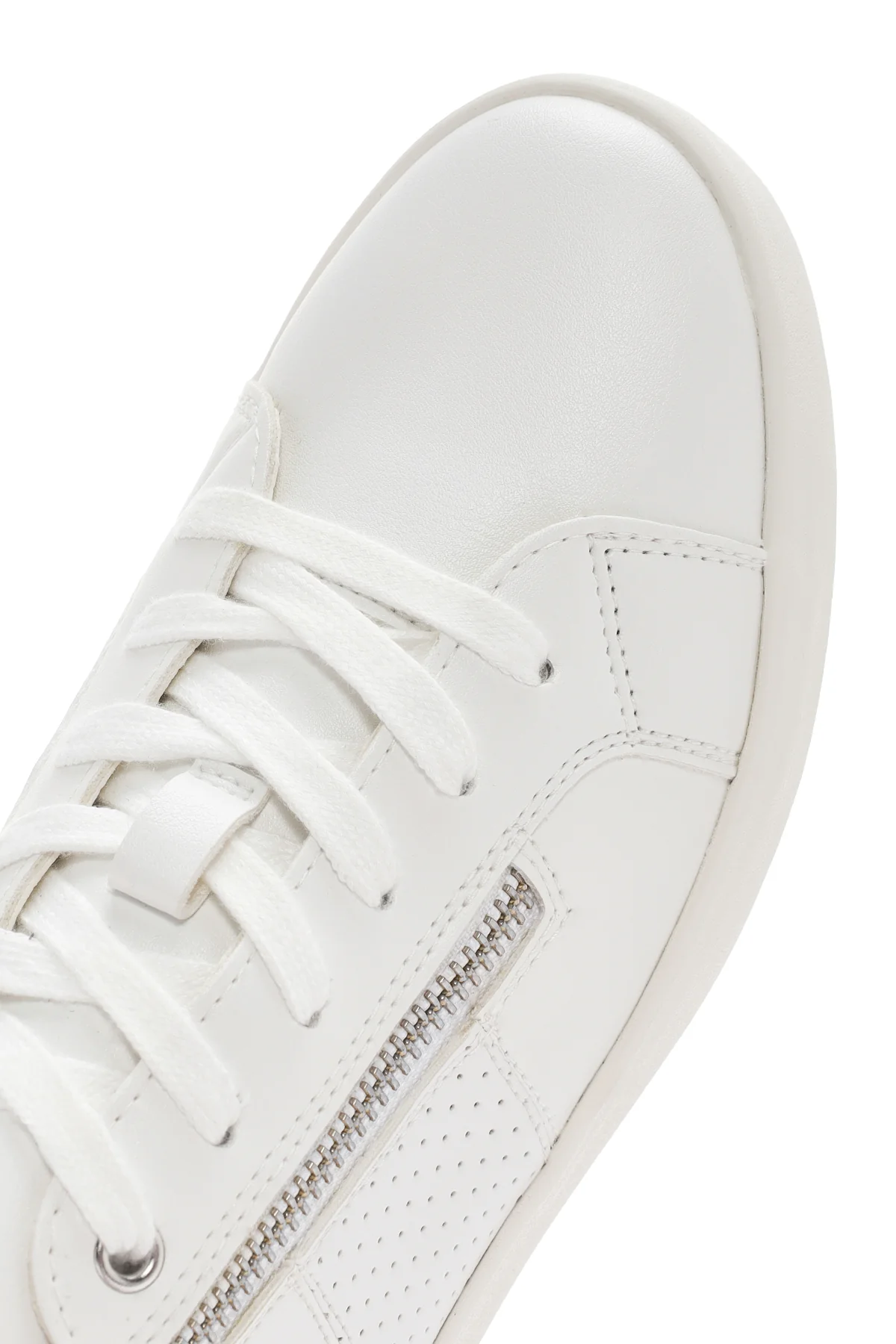 Geox Kadın Beyaz Blomiee Bağcıklı Deri Sneaker - Image 9