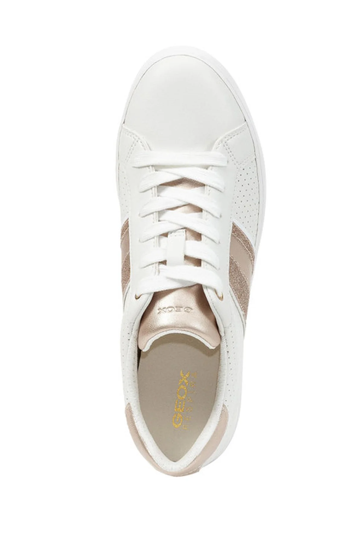 Geox Kadın Beyaz Blomiee Bağcıklı Deri Sneaker - Image 5