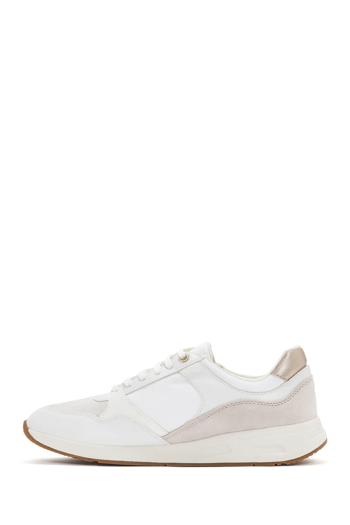 Geox Kadın Beyaz Bulmya Bağcıklı Deri Sneaker - Image 2