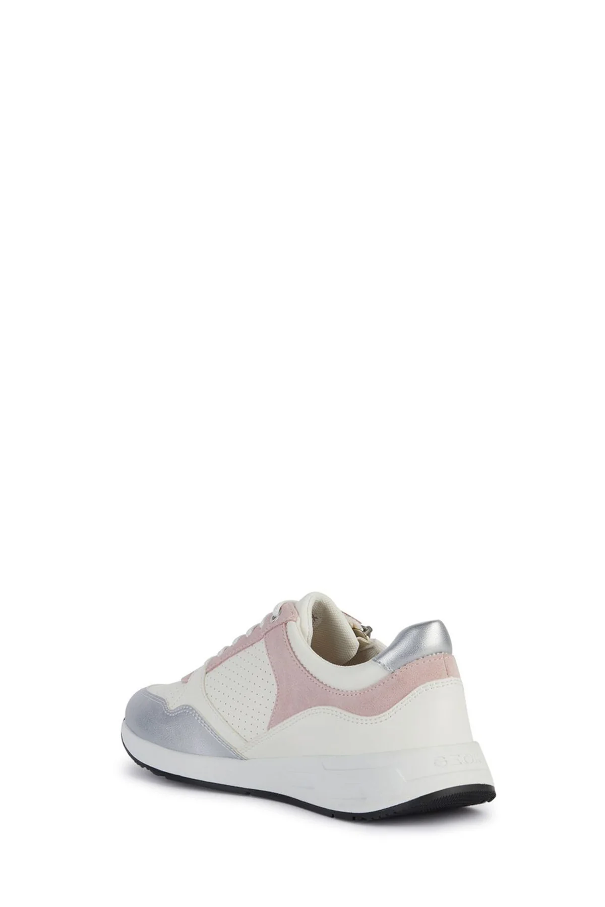 Geox Kadın Beyaz Bulmya Bağcıklı Deri Sneaker - Image 4
