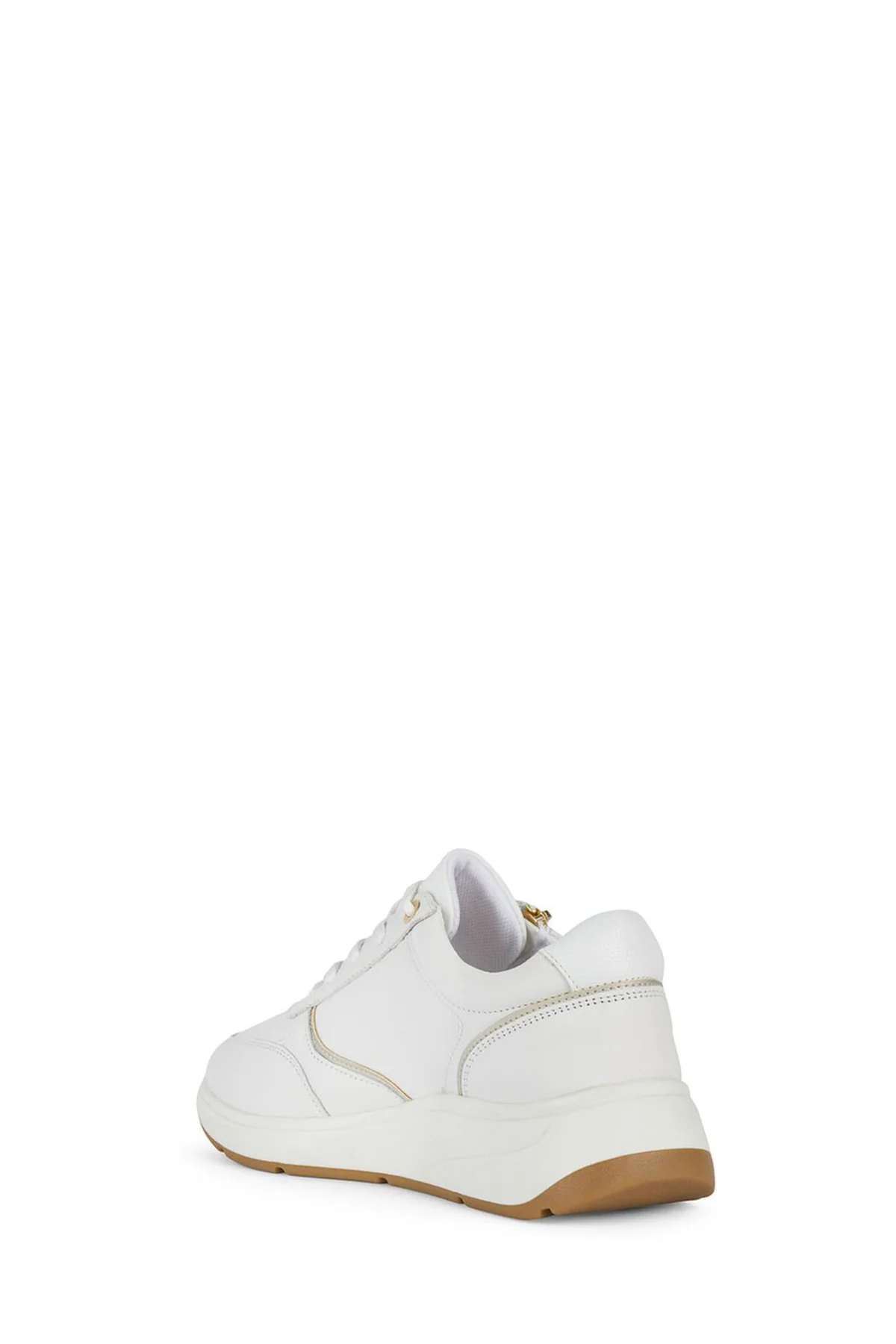 Geox Kadın Beyaz Bulmya Bağcıklı Deri Sneaker - Image 4