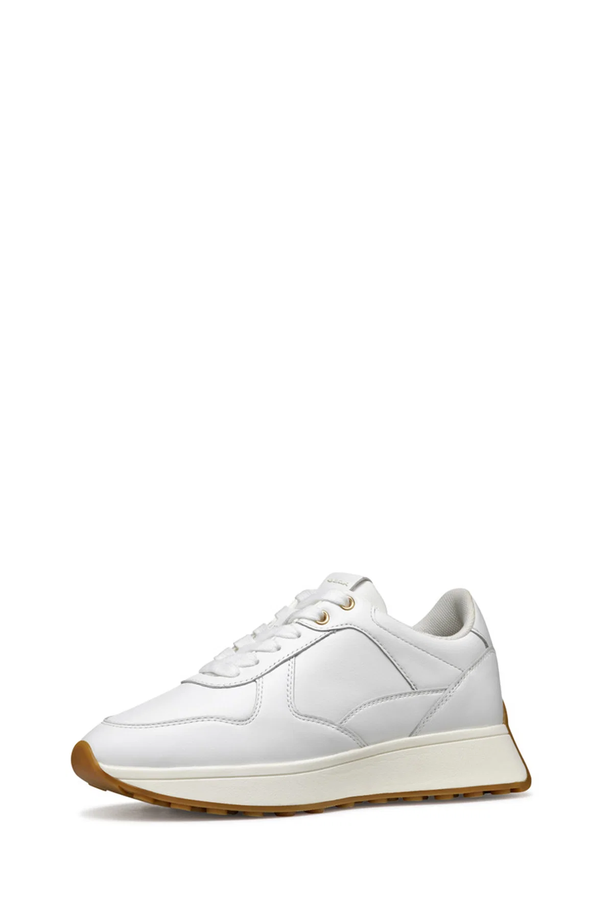 Geox Kadın Beyaz D Amabel A - Nappa Bağcıklı Deri Sneaker - Image 2