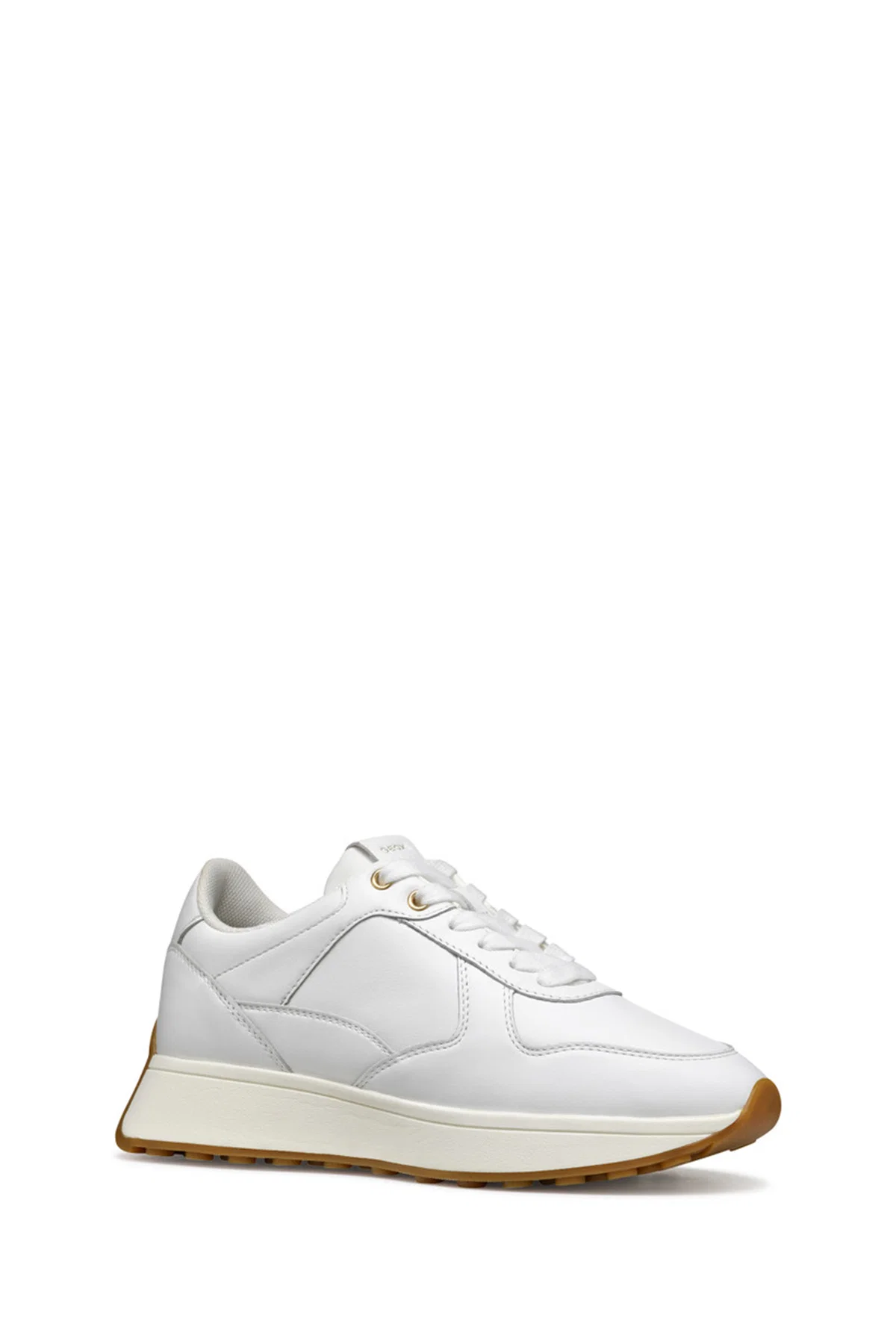 Geox Kadın Beyaz D Amabel A - Nappa Bağcıklı Deri Sneaker - Image 3