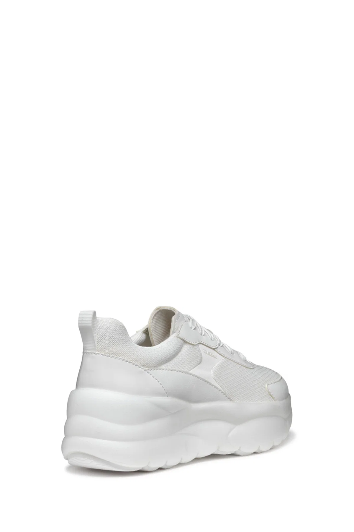 Geox Kadın Beyaz D Xtors D - Mesh + Geobuck Bağcıklı Kalın Tabanlı Sneaker - Image 4