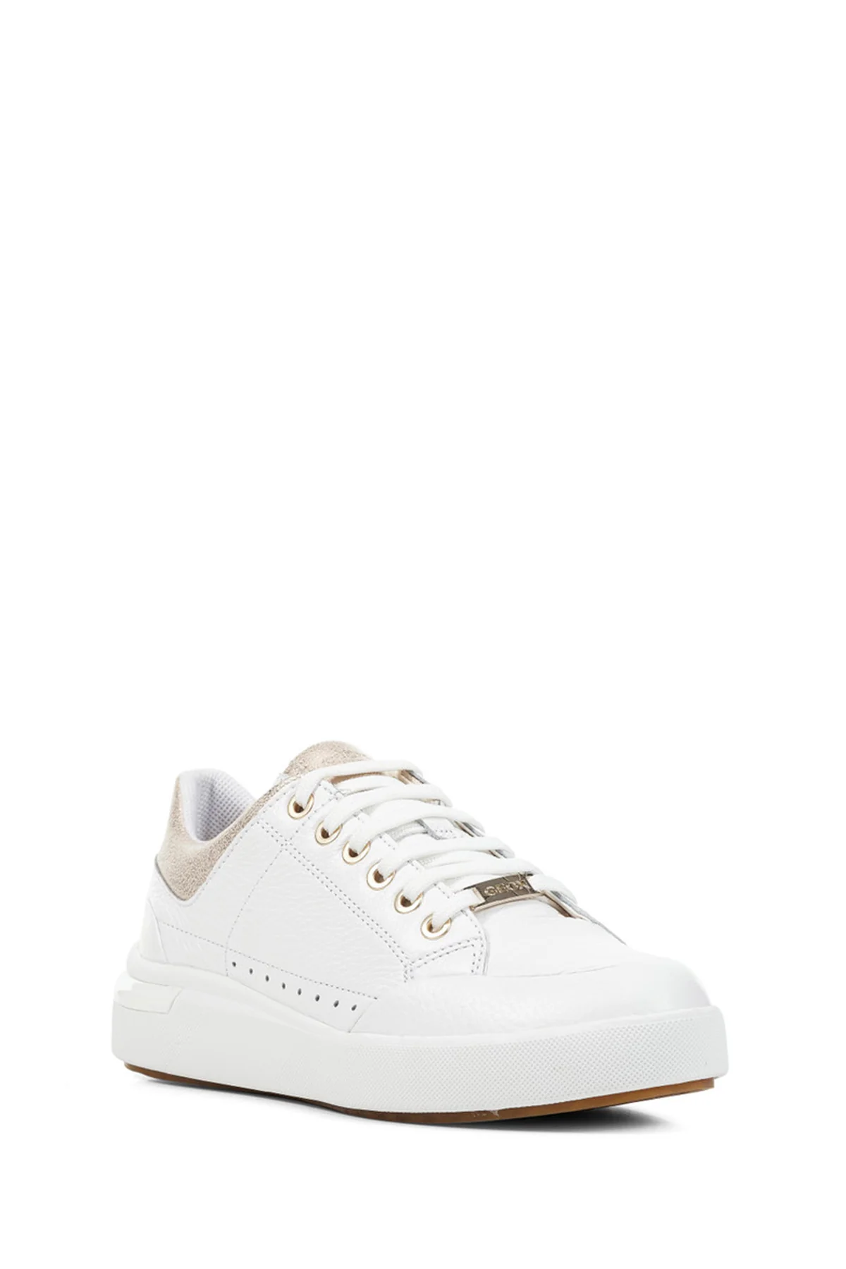 Geox Kadın Beyaz Dalyla Bağcıklı Deri Sneaker - Image 3