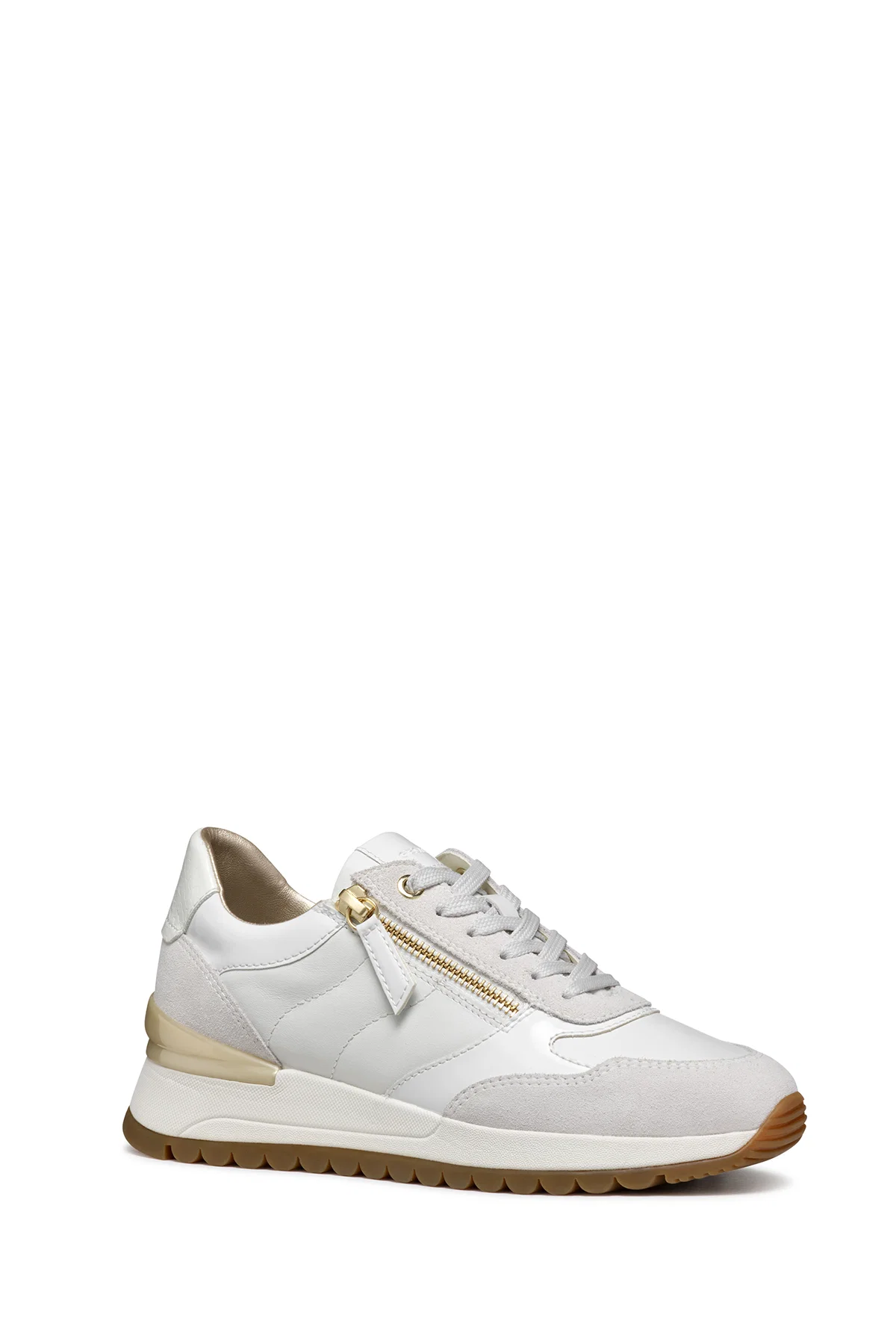 Geox Kadın Beyaz Desya Bağcıklı Deri Sneaker - Image 3
