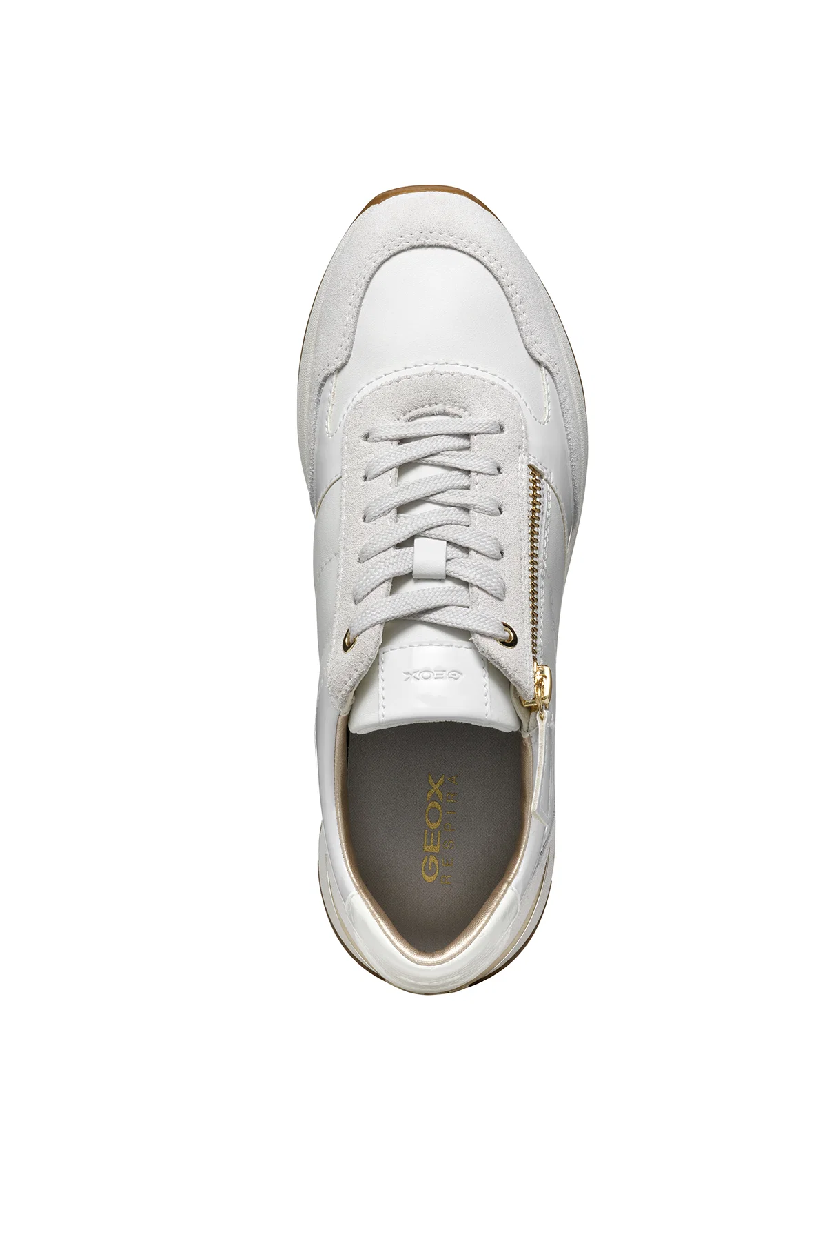 Geox Kadın Beyaz Desya Bağcıklı Deri Sneaker - Image 6